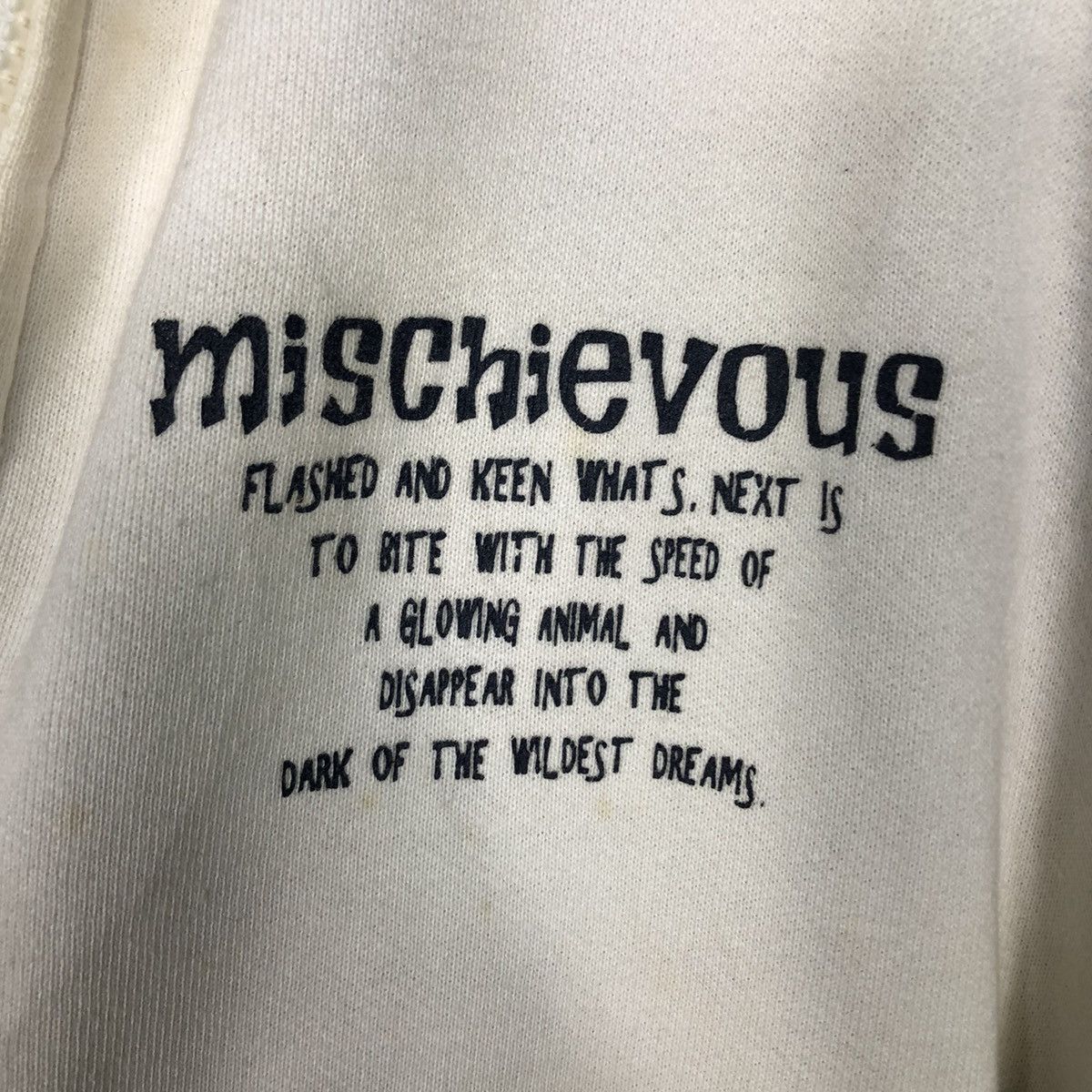 Japanese Brand × Vintage 📌Vintage Zipper Jacket Mischievous Big Logo Punk Style Size US M / EU 48-50 / 2 - 20 Thumbnail