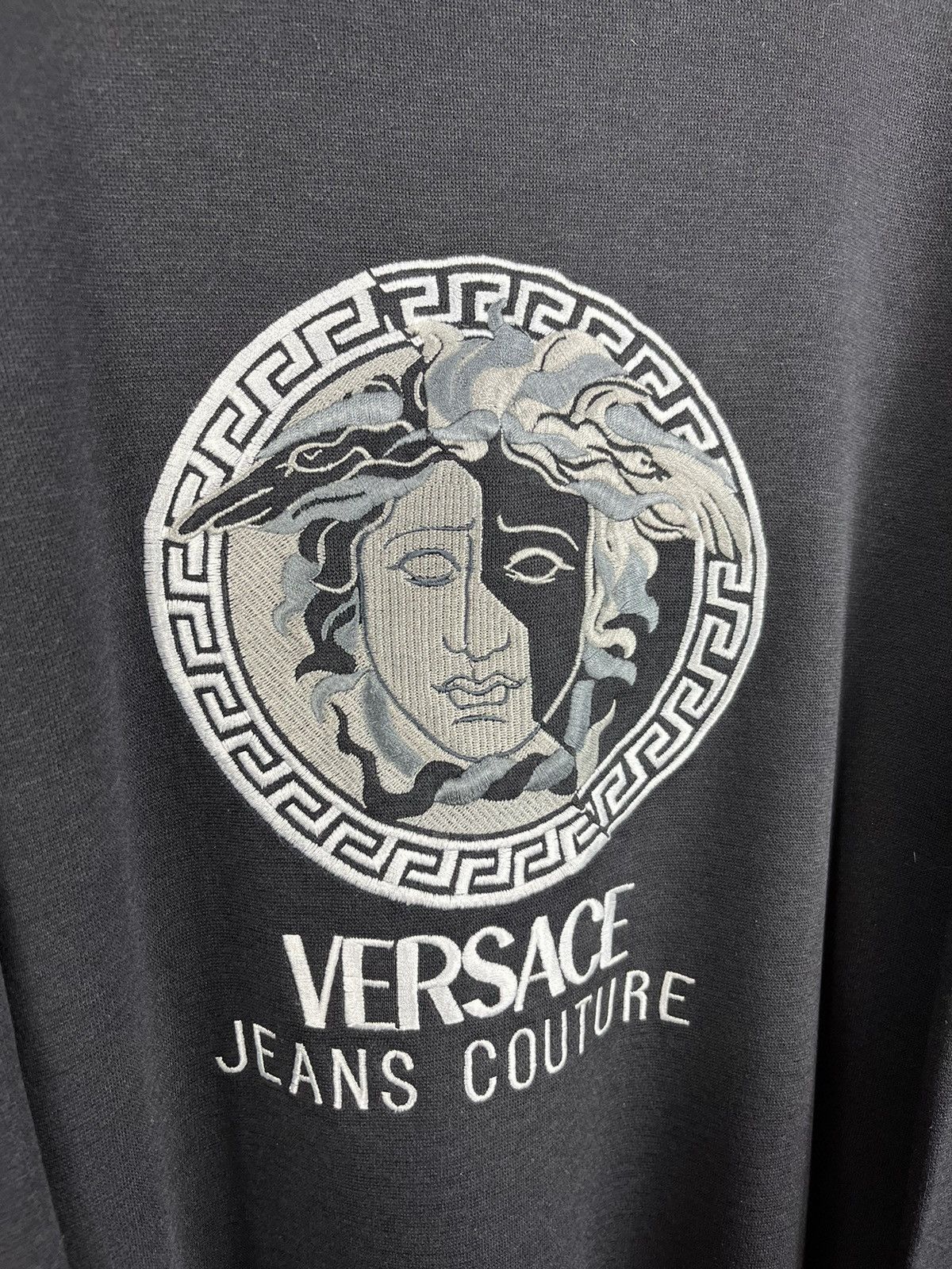 Versace × Vintage Vintage Versace Classic V2 medusa face sweatshirt big logo Size US XL / EU 56 / 4 - 9 Thumbnail