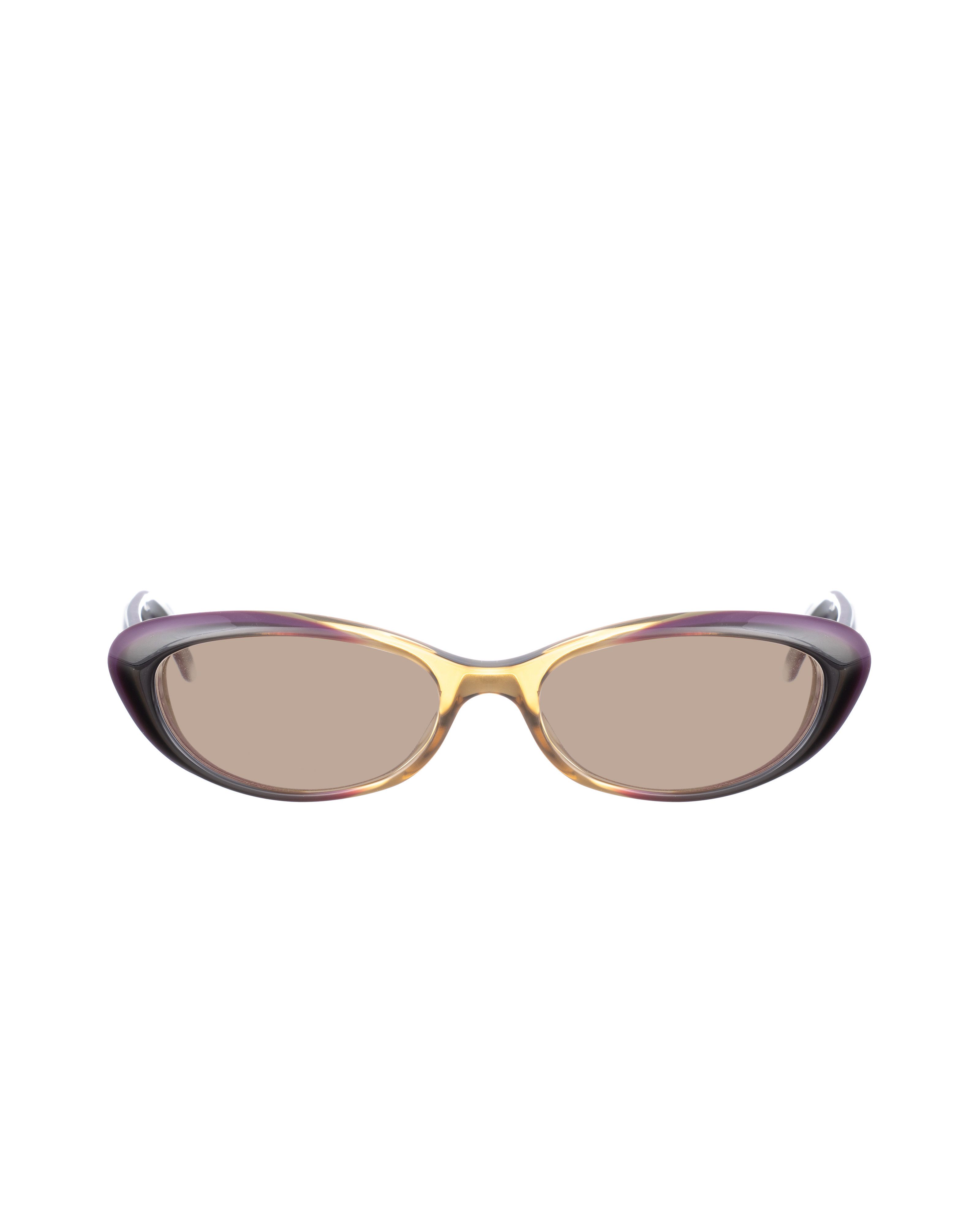 Gucci Gucci 00s Brown & Violet Cat Eye Sunglasses with Heart Size ONE SIZE - 2 Thumbnail
