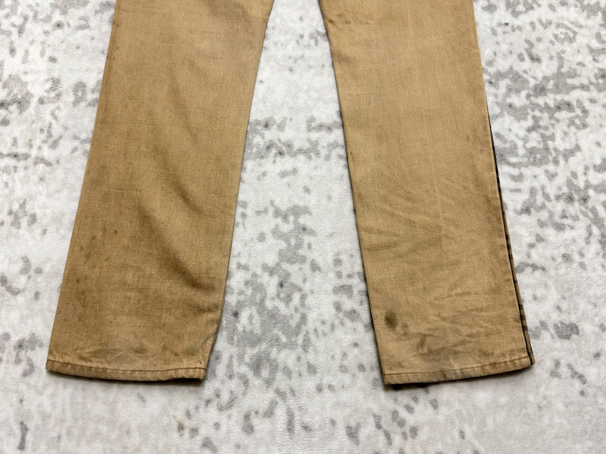 Burberry Burberry Blue Label Distressed Denim Nova Check Stripe Pants Size US 30 / EU 46 - 14 Thumbnail