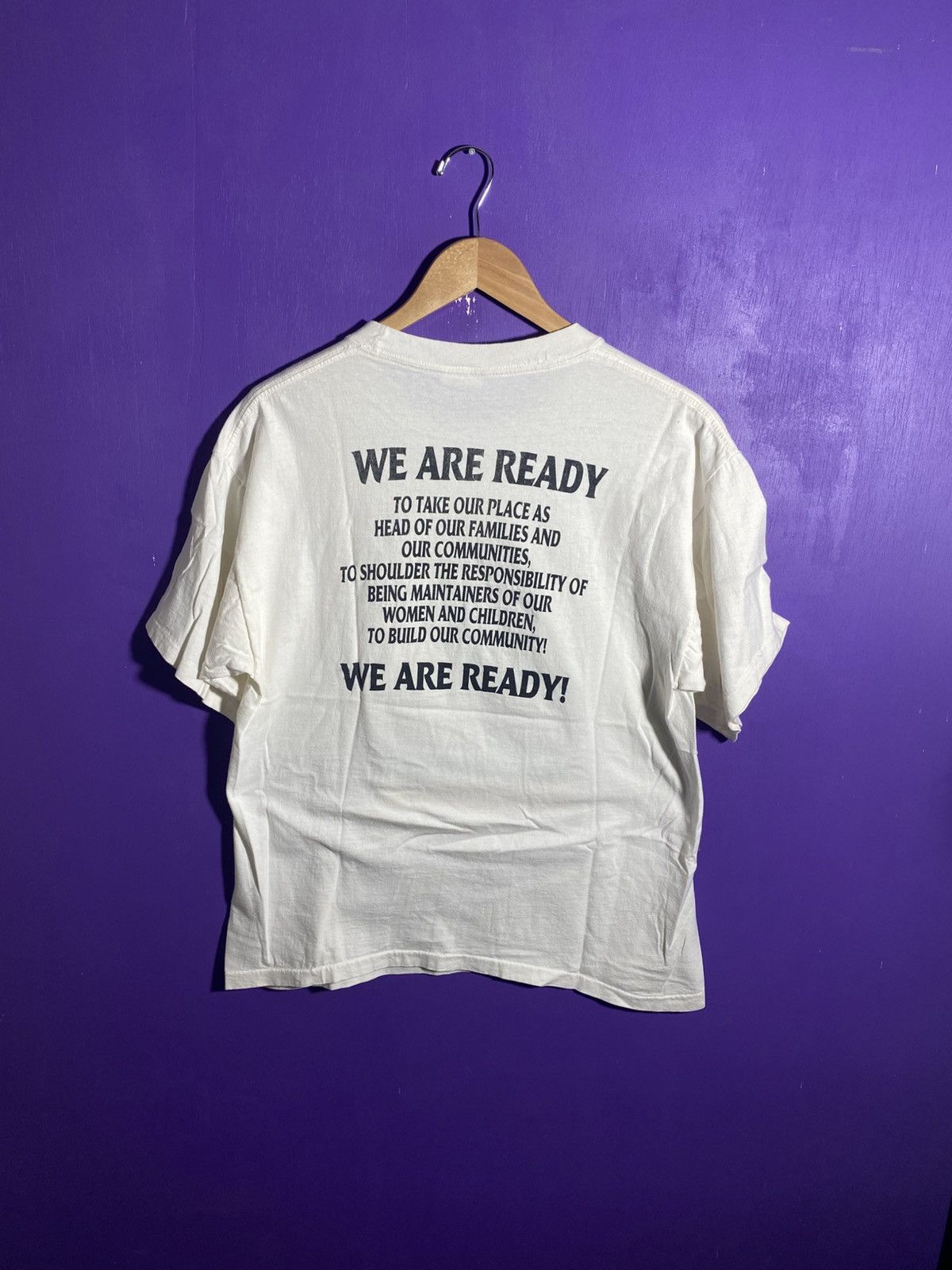 Vintage Vintage 1995 Million man march We are ready t-shirt Size US L / EU 52-54 / 3 - 2 Thumbnail