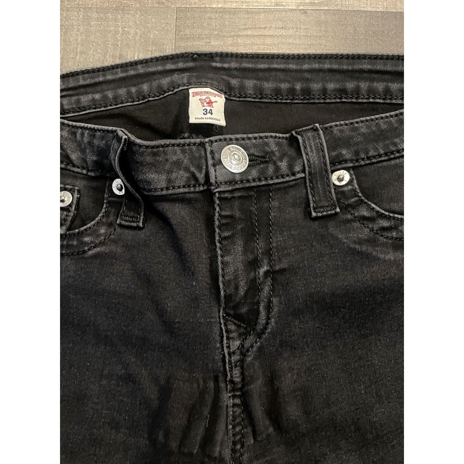 True Religion VINTAGE? Women’s True Religion Skinny Jeans Black 34x28 F48 Adults Women 34 28 Dark Pockets Comfort Style Skinny Jeans Size 24" / US 00 / IT 34 - 5 Thumbnail