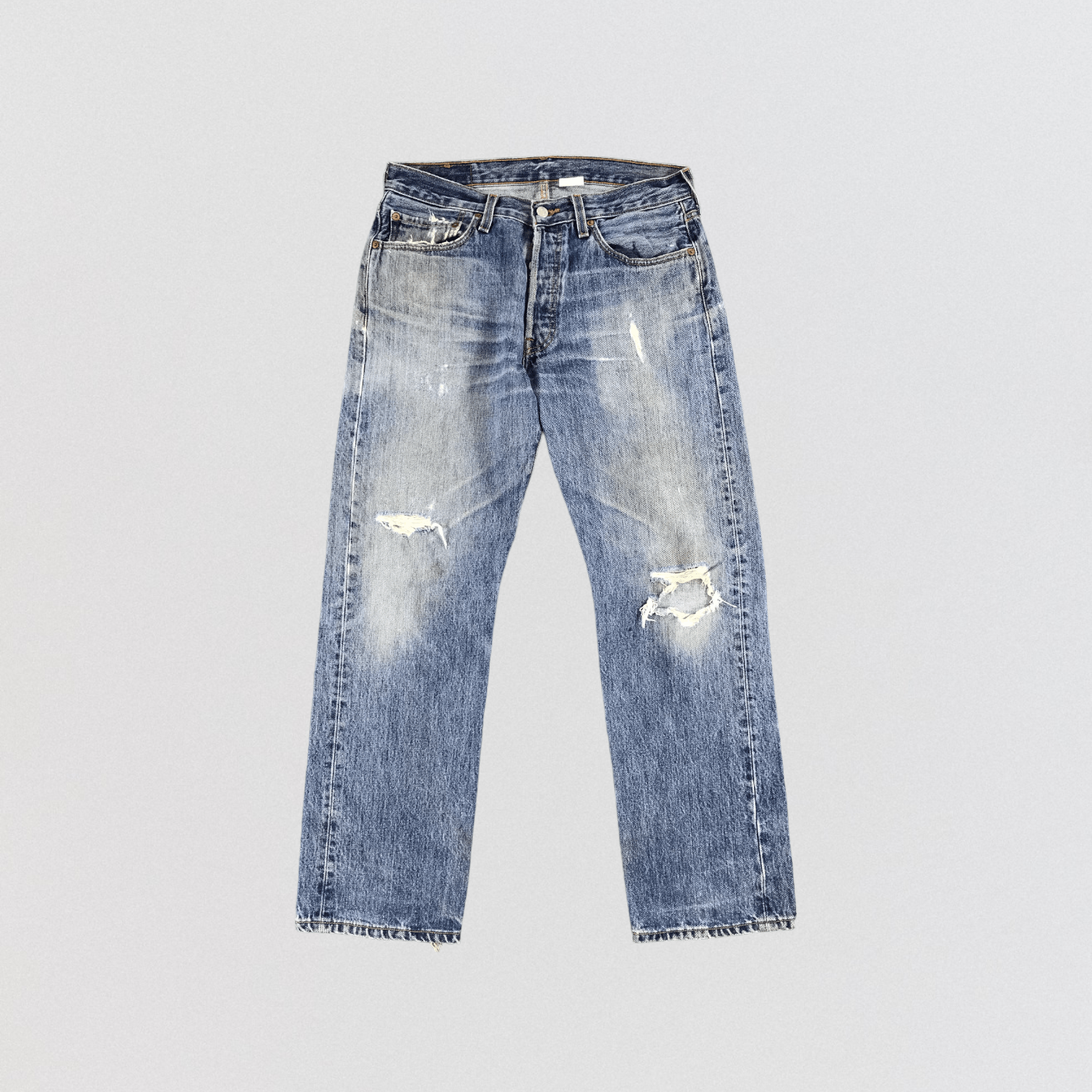 image of Distress Levis 501 Jeans-Jm1622 in Blue, Men's (Size 33)