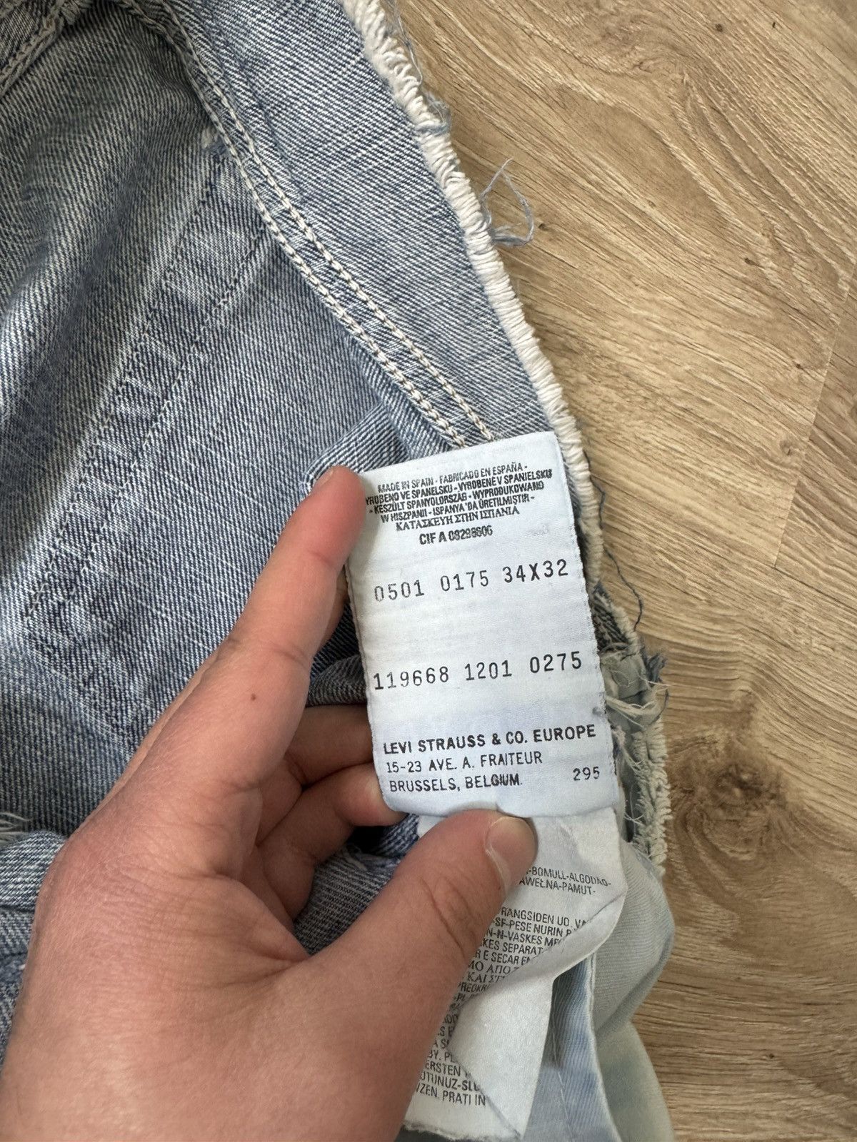 Levi's Vintage Y2K Levi’s Custom Patchwork Distressed Denim Jeans Size US 34 / EU 50 - 8 Thumbnail