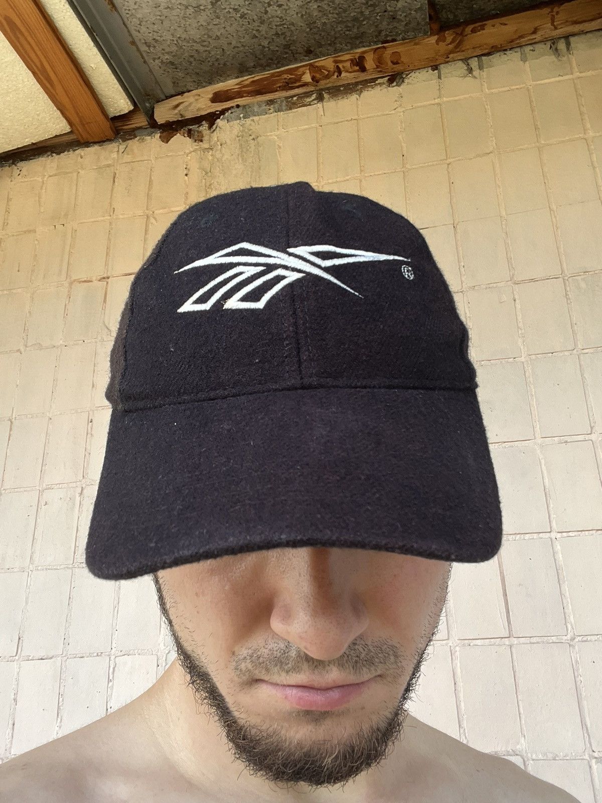 Reebok × Vintage Vintage Y2K Reebok Big Embroidered Logo Wool Cap Hat Size ONE SIZE - 23 Thumbnail