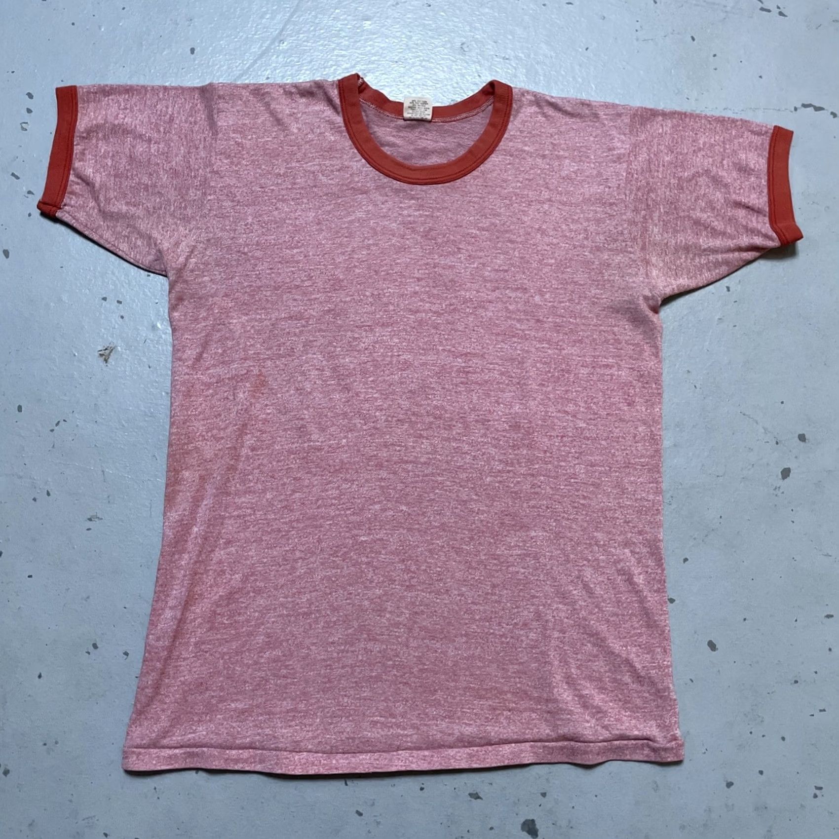 Vintage VINTAGE Russell T-Shirt Adult L Snoopy Fireman Cartoon Orange-Red USA 1970s Cotton Polyester Rayon Size US L / EU 52-54 / 3 - 3 Thumbnail