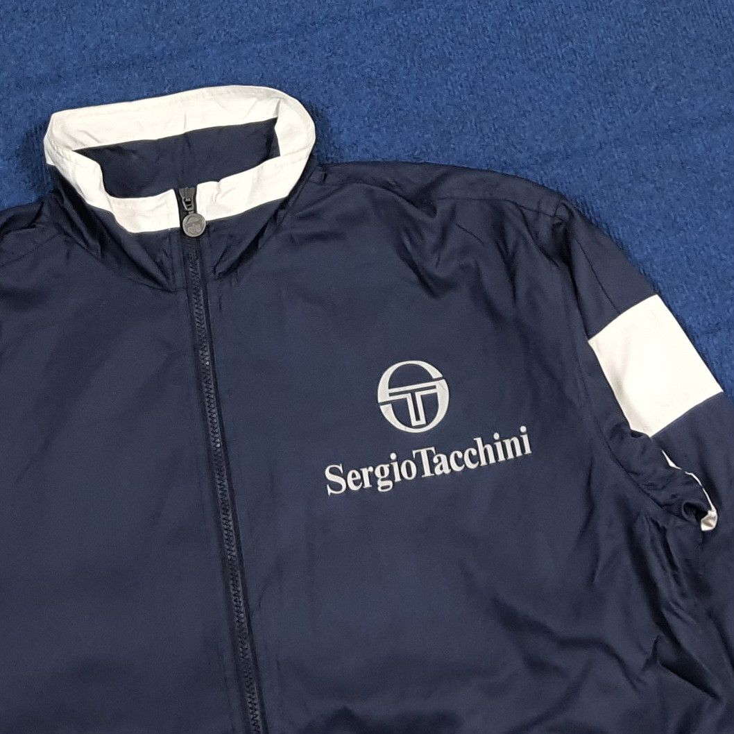 Sergio Tacchini Vintage Sergio Tacchini Navy Full Zip Jacket C302N20 Size US XL / EU 56 / 4 - 2 Thumbnail