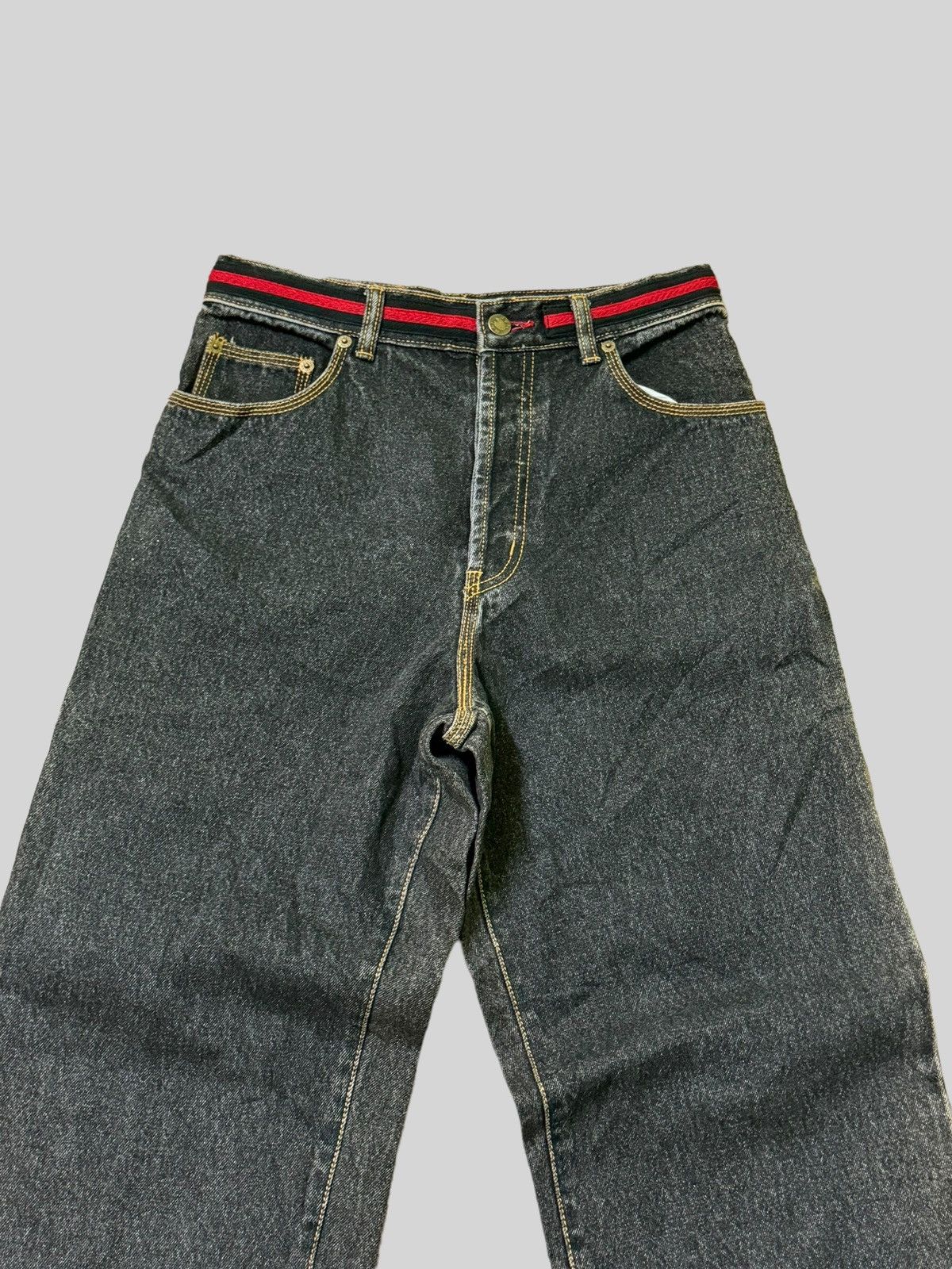 Japanese Brand NAF NAF BAGGY CARPENTER JNCO STYLE DENIM Size US 27 - 4 Thumbnail
