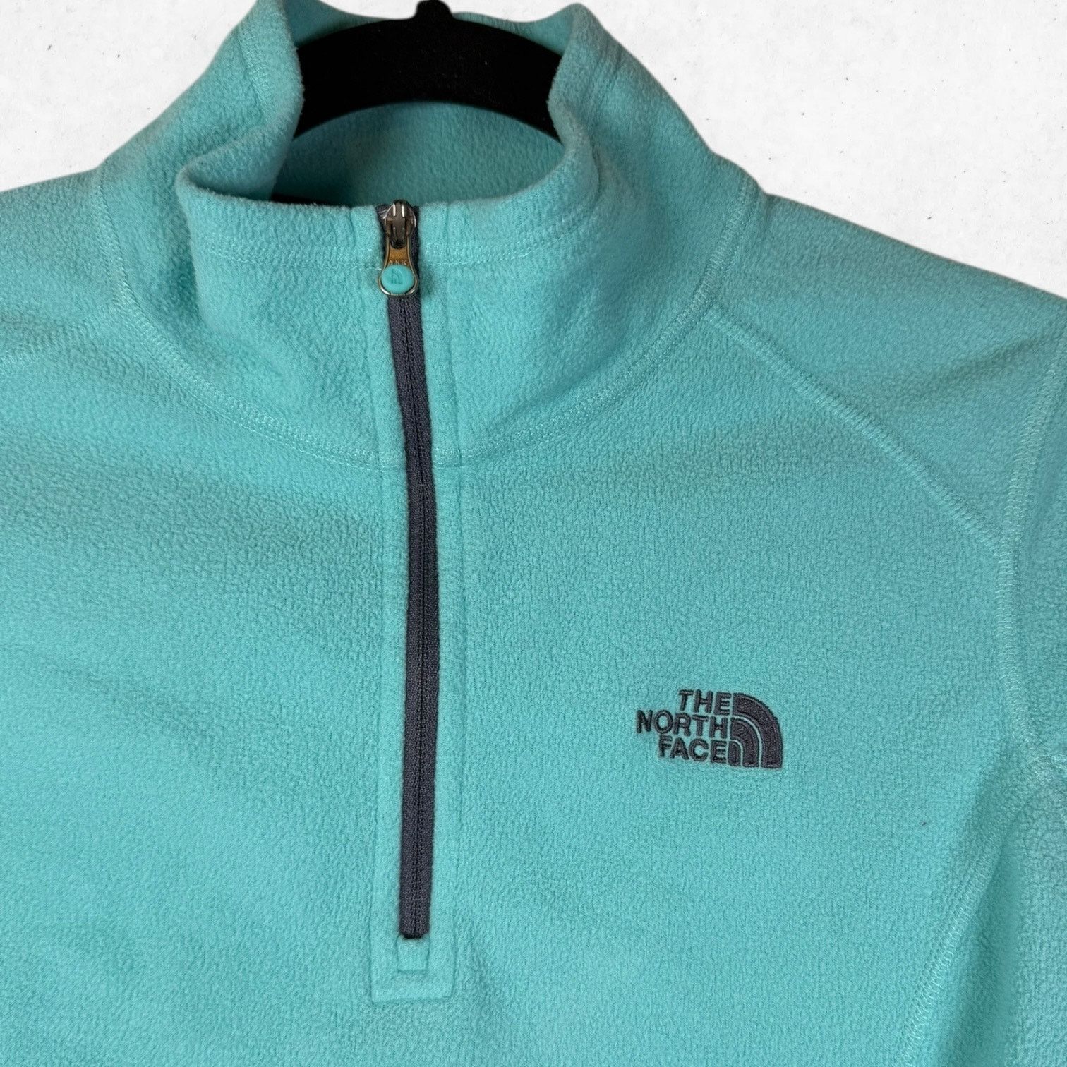 The North Face Vintage The North Face Women's S/P Fleece Aqua 1/4 Zip Size S / US 4 / IT 40 - 3 Thumbnail