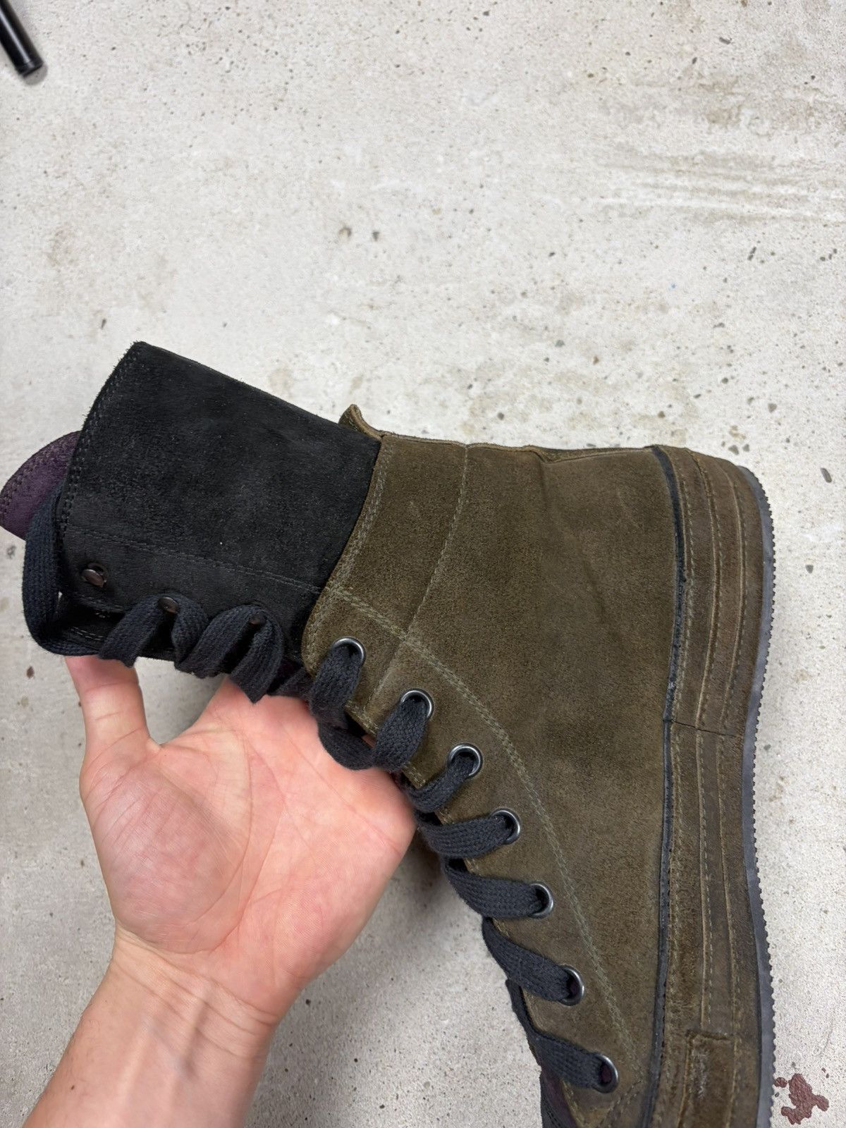 Ann Demeulemeester Ann Demeulemeester Scamosciato Suede High Top Sneakers Size US 10 / IT 40 - 6 Thumbnail
