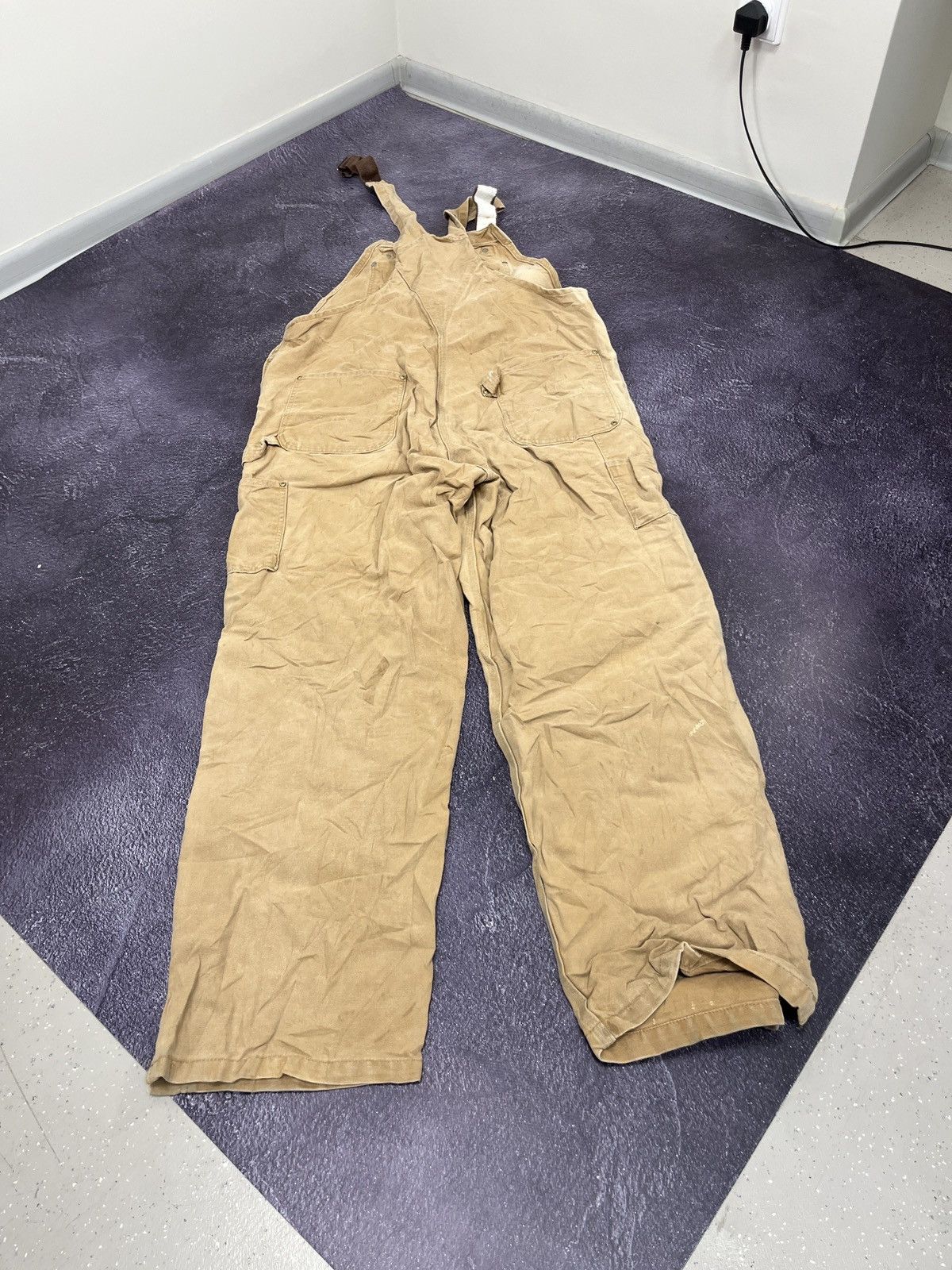 Carhartt Vintage 90s Carhartt Work Faded Y2K Baggy Overall Size US 40 / EU 56 - 10 Thumbnail