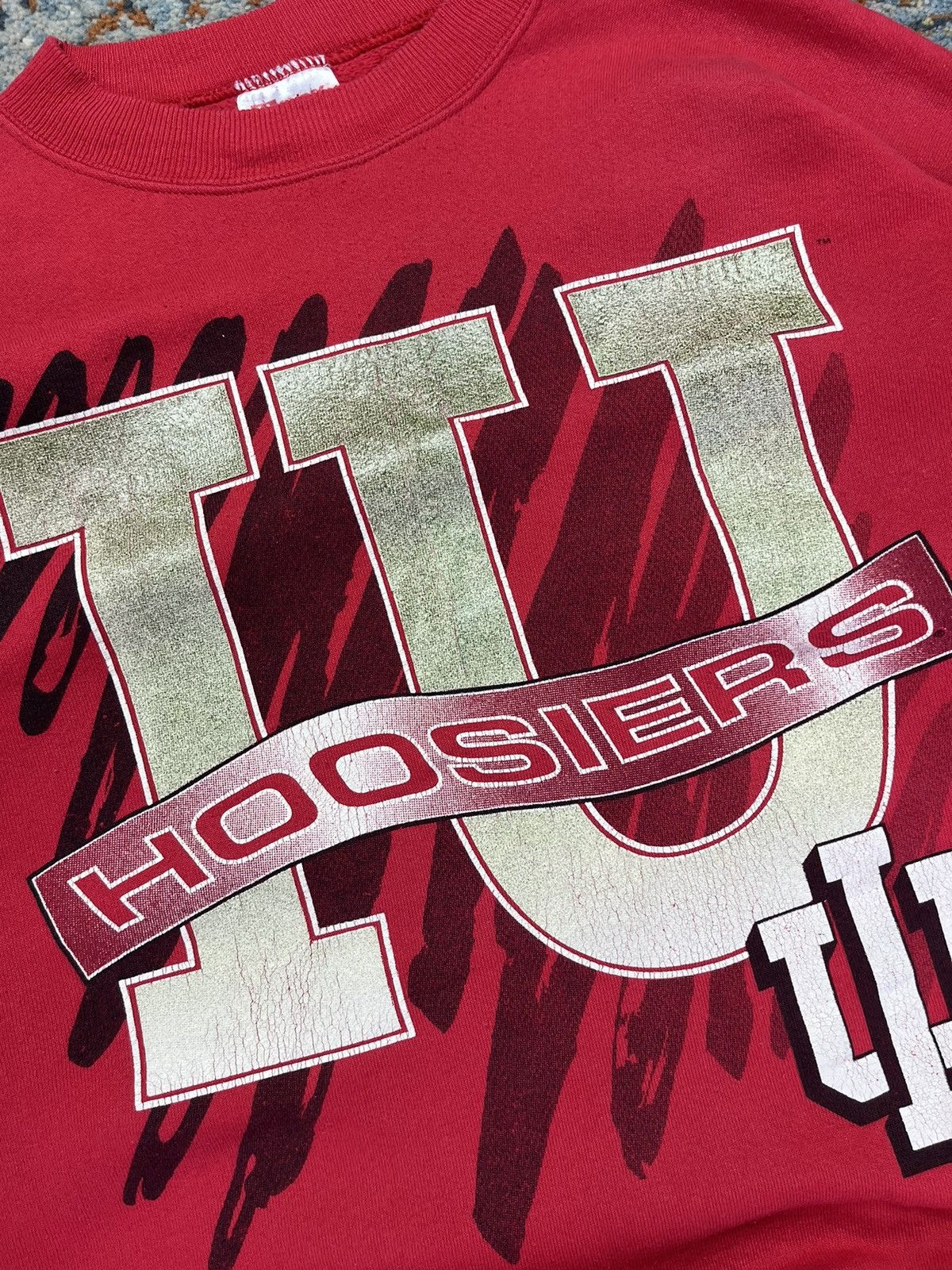 NBA × Vintage Vintage 90s NBA Indiana Hoosiers graphic sweatshirt Size US L / EU 52-54 / 3 - 4 Thumbnail