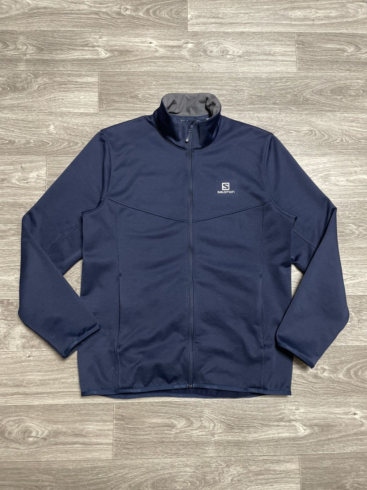 Salomon Vintage Salomon Blue Zip-Up Jacket Size US L / EU 52-54 / 3 - 1 Thumbnail