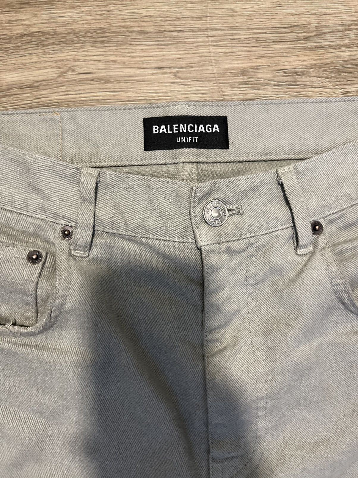 Balenciaga Balenciaga Dirty White Jeans Size US 32 / EU 48 - 4 Thumbnail