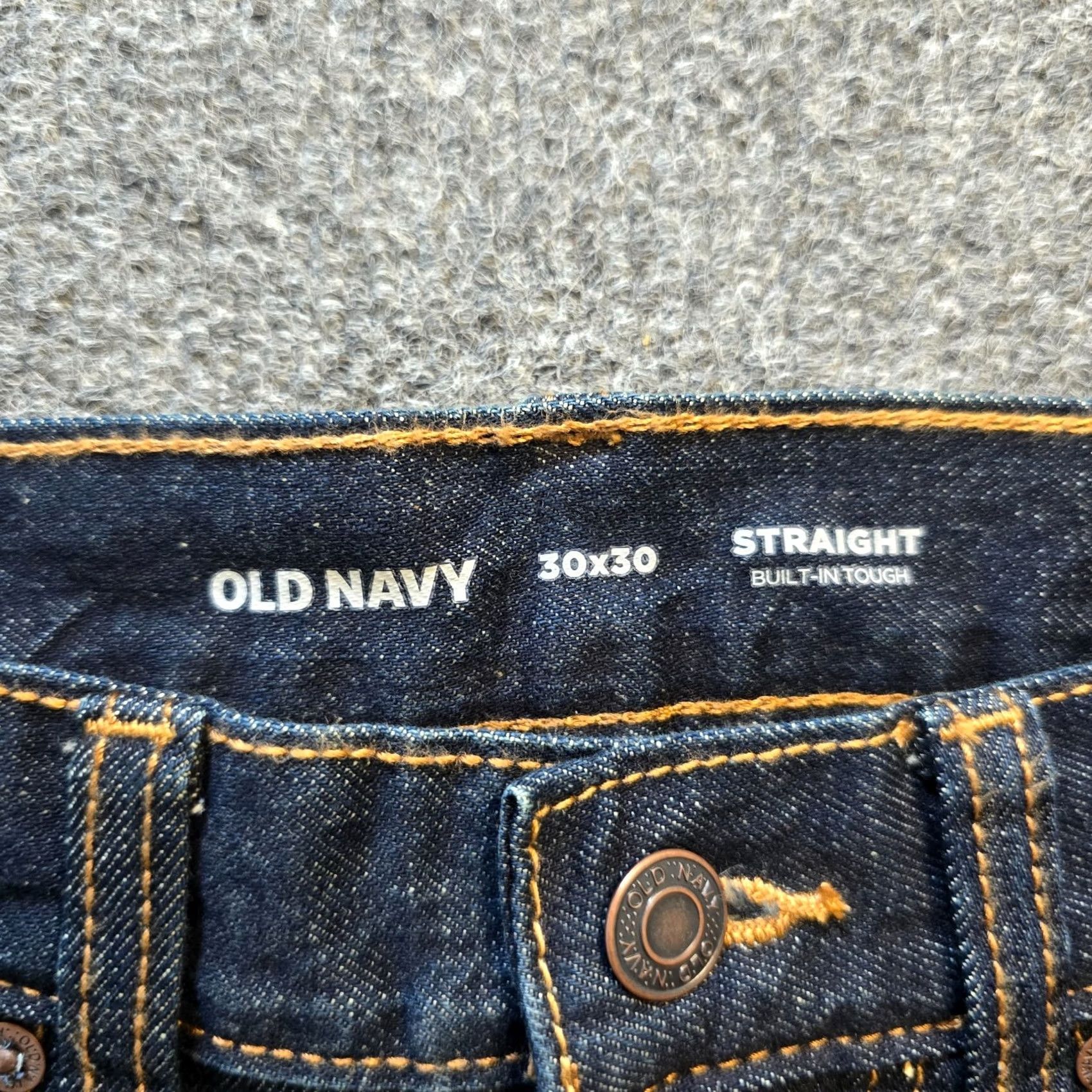 Old Navy Old Navy Jeans Mens 30x30 Blue Straight Leg Dark Wash Mid Rise Capsule Casual Jeans Regular Men XS? Size US 30 / EU 46 - 4 Thumbnail