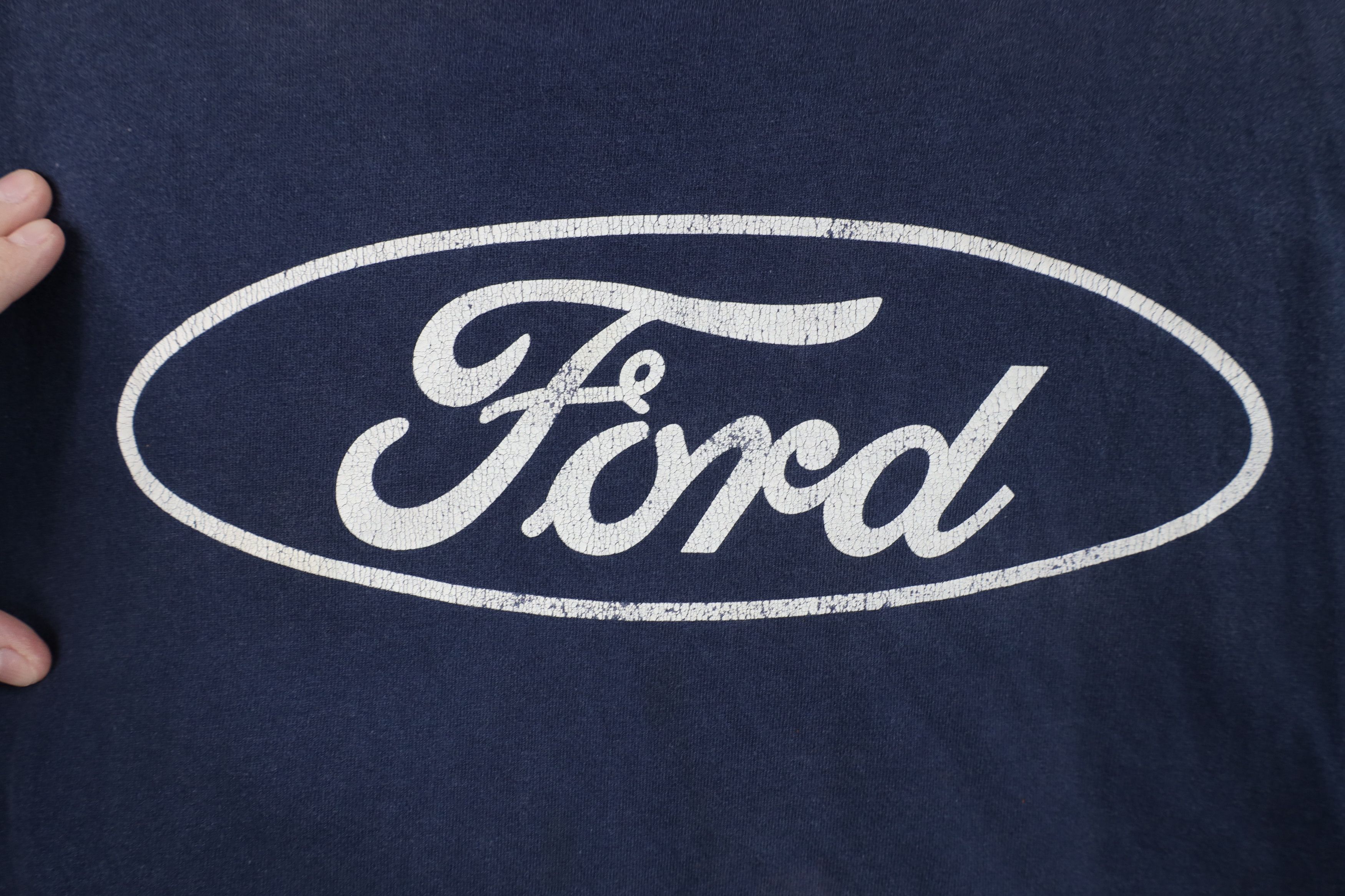 Vintage Vintage 90s Y2K Ford Motor Co Spell Out Big Logo T-Shirt Size US XXL / EU 58 / 5 - 4 Thumbnail