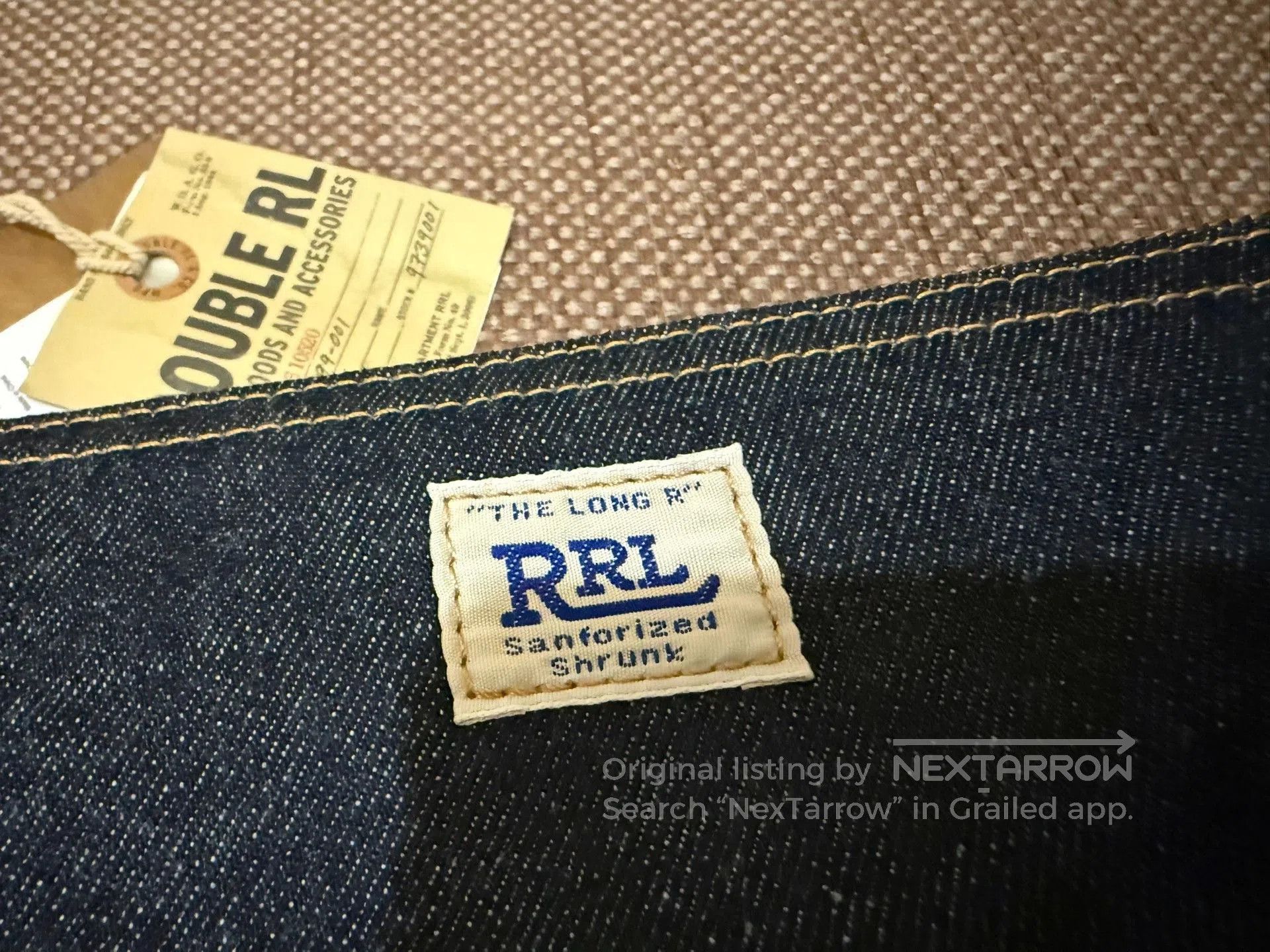 RRL Ralph Lauren RRL Double RL Denim Toiletry Pouch. Size ONE SIZE - 5 Thumbnail