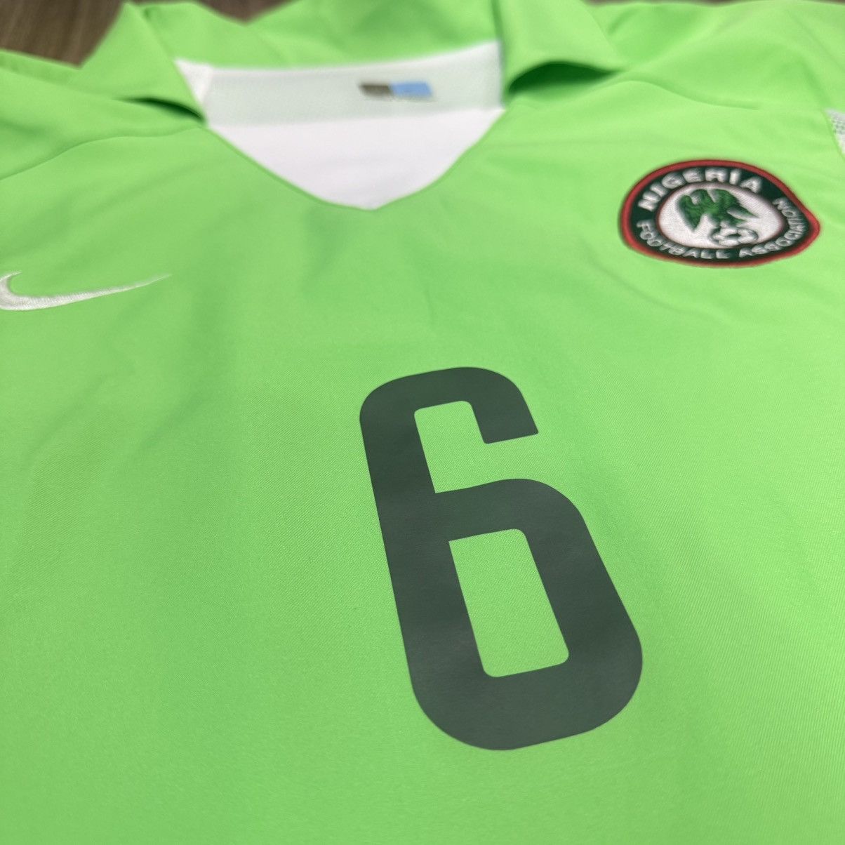 Nike Nigeria world cup 2002 player issue home shirt #6 West Size US M / EU 48-50 / 2 - 4 Thumbnail
