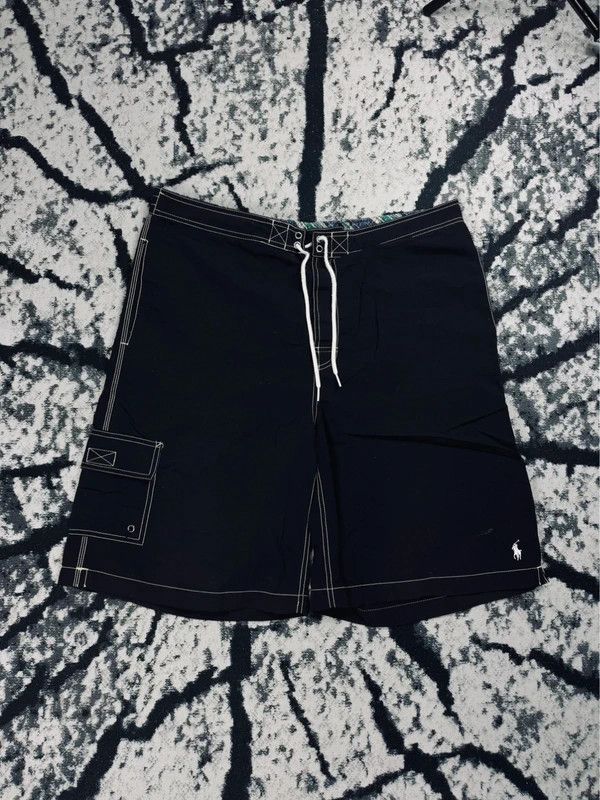 Polo Ralph Lauren Vintage Polo Ralph Lauren Swim Shorts Black XL Size US 44 / EU 60 - 1 Thumbnail