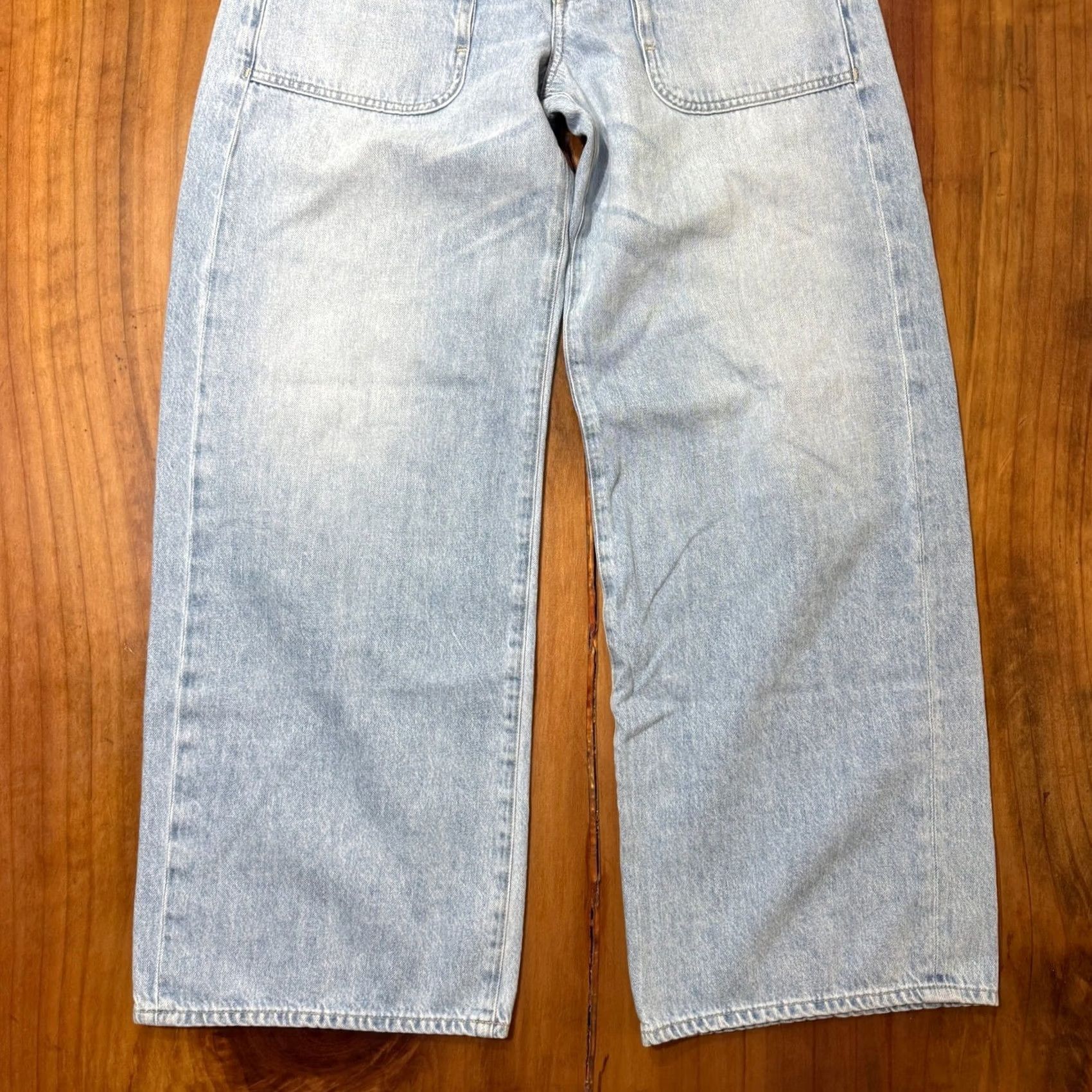 Citizens Of Humanity Citizens of Humanity Wide Leg Jeans Womens 27 AYLA Cloud nine Denim Light X23 Size 27" / US 4 / IT 40 - 2 Thumbnail