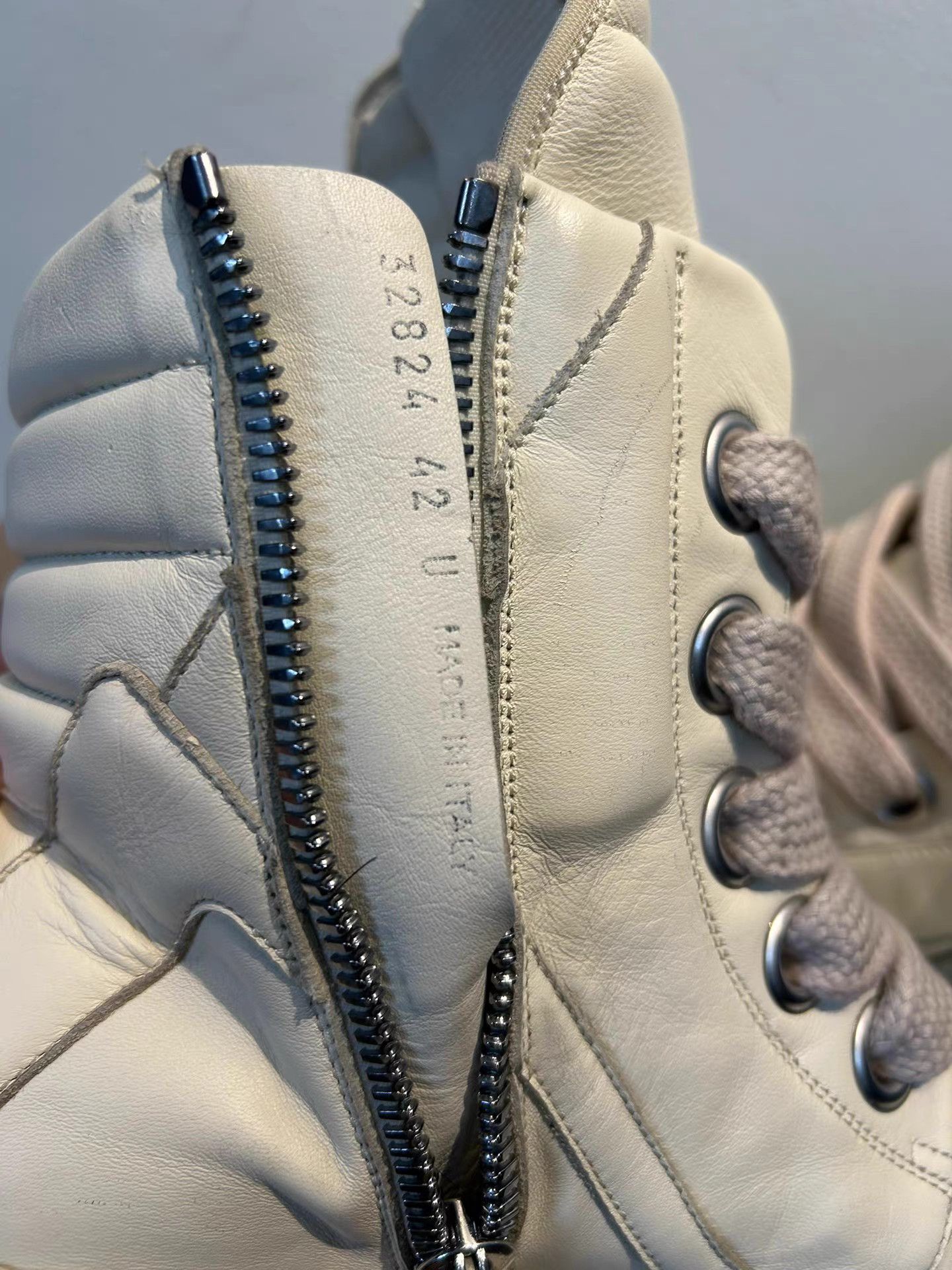 Rick Owens Rick Owens mainline reverse triangle high-top sneakers Size US 9 / EU 42 - 6 Thumbnail