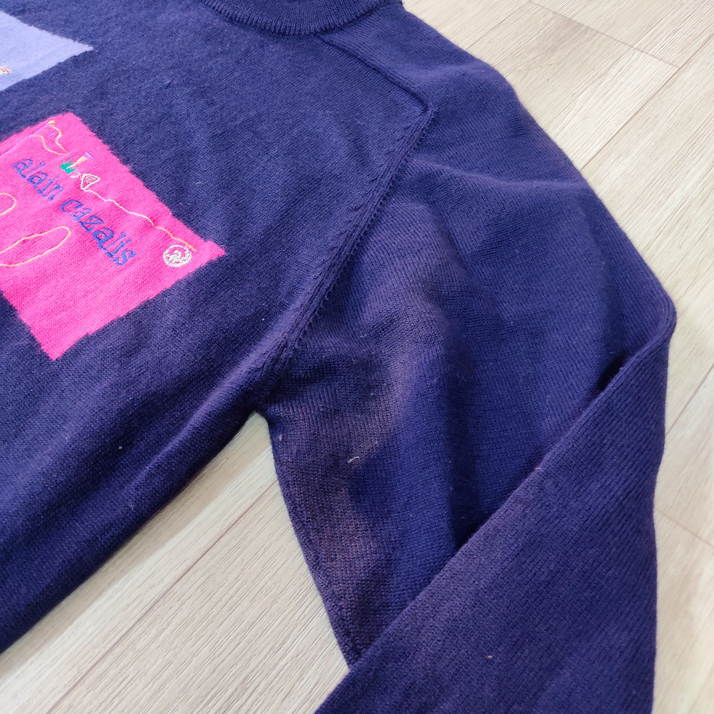 Designer × Les Artists × Vintage Alain Cazalis Paris Golf Comics Art Wool Sweatshirt Size US S / EU 44-46 / 1 - 11 Thumbnail