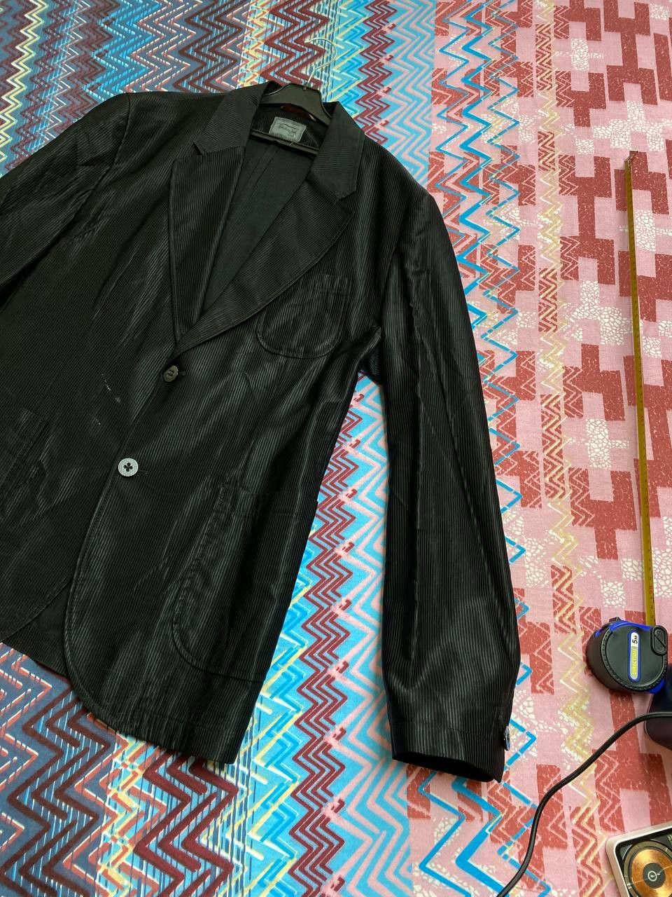 Hugo Boss Blazers Vintage Hugo Boss Y2K Black Streetwear Size 44R - 6 Thumbnail