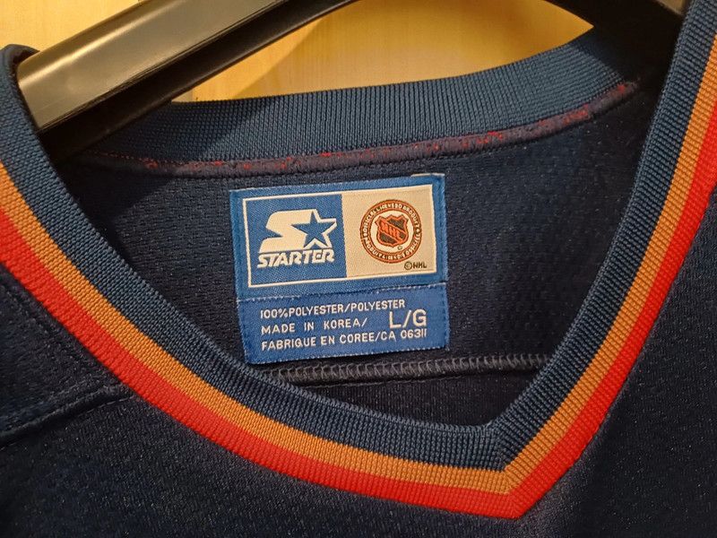 NHL × Starter × Vintage Starter Nhl Edmonton Oilers Hockey Jersey Size US L / EU 52-54 / 3 - 9 Thumbnail