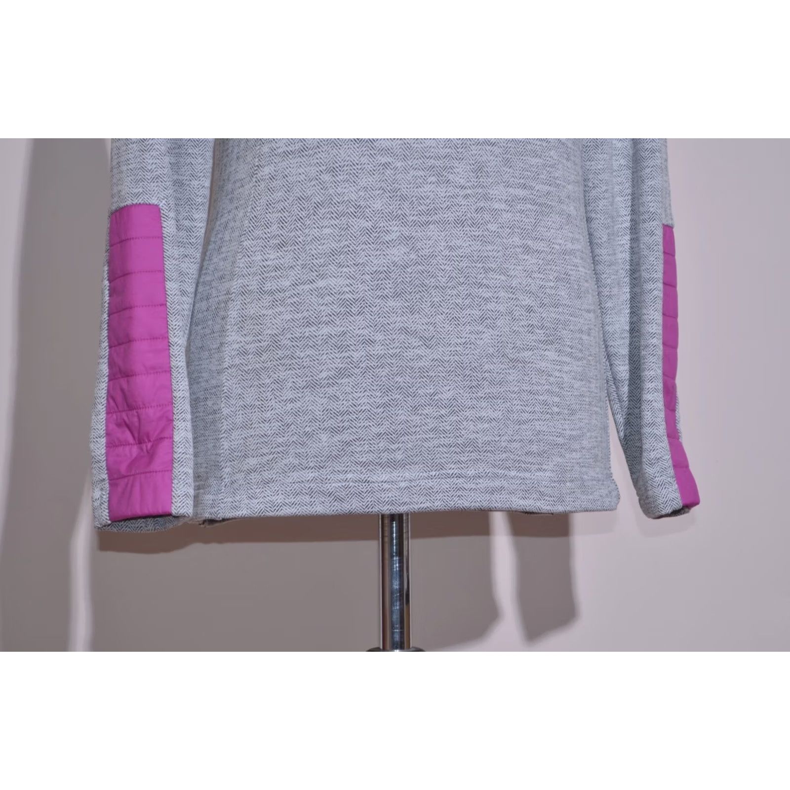 KJUS KJUS Womens Ski Pullover Fleece Half Zip Gray Pink Thermal Layer Top 38 / M Size S / US 4 / IT 40 - 3 Thumbnail