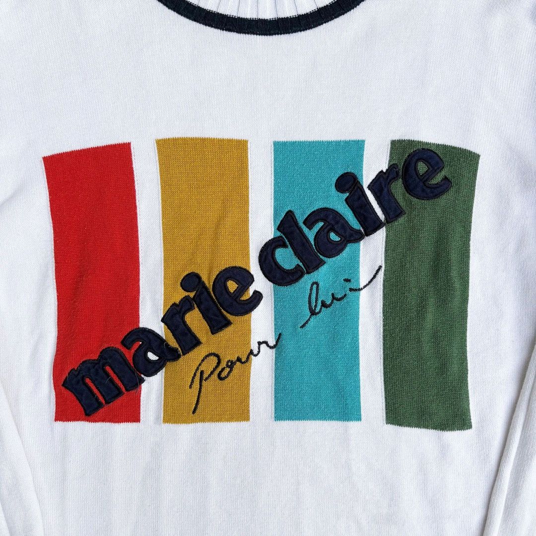 Vintage Marie Claire 1990 90s Logo Designer Japan Magazine Sweater Size US L / EU 52-54 / 3 - 2 Thumbnail