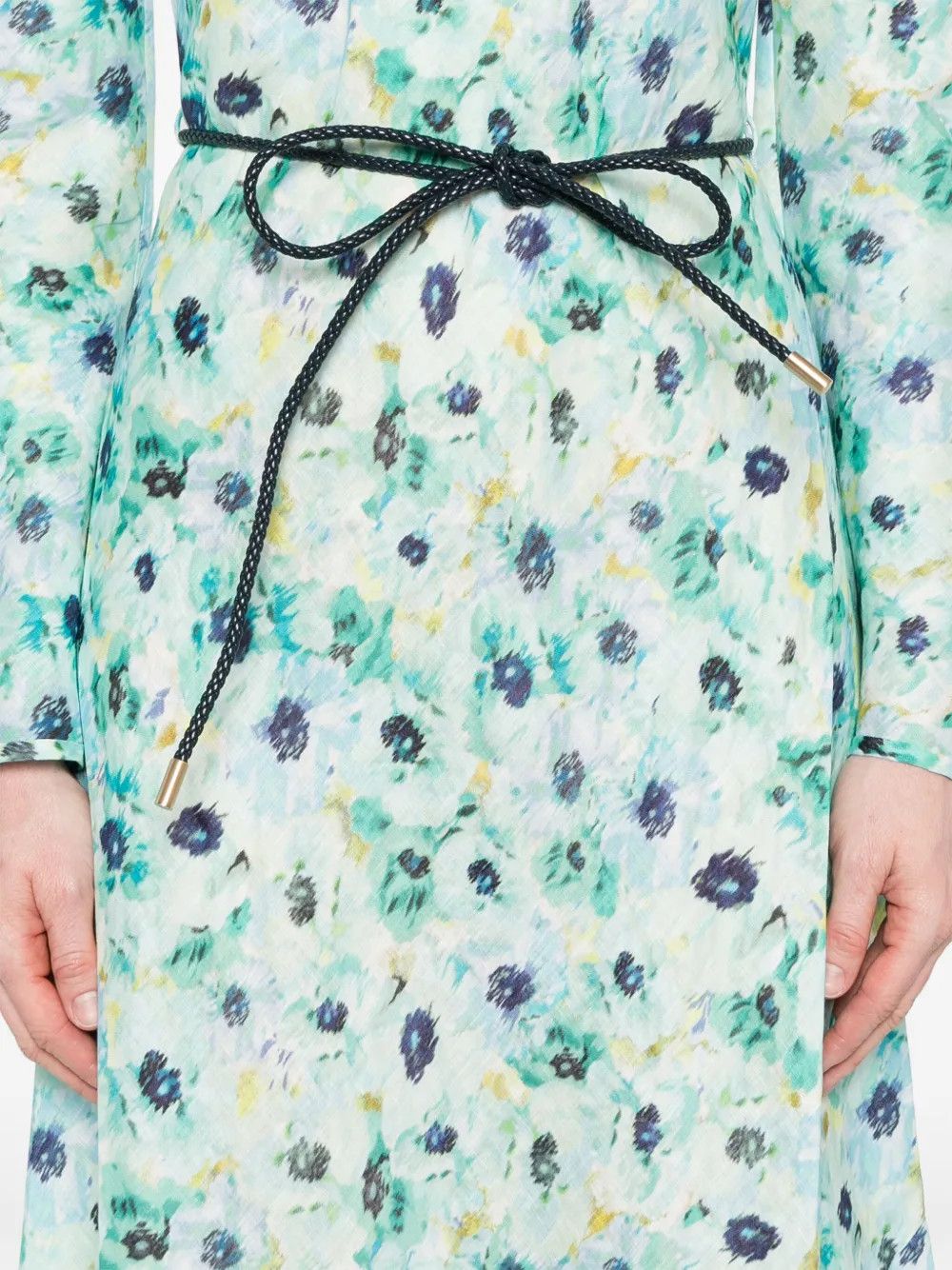 Zimmermann oc11z0525 Floral Print Maxi Dress in Multicolor Size L / US 10 / IT 46 - 5 Thumbnail