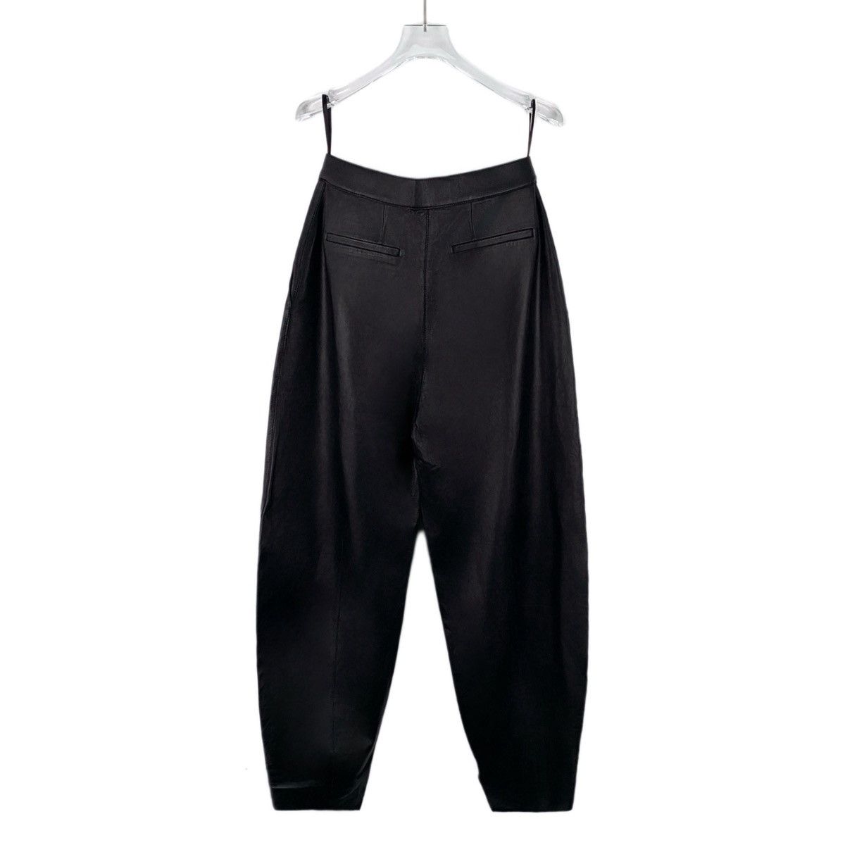 Loewe Loewe Black Casual Leather Pants K26WX Size 26" / US 2 / IT 38 - 2 Thumbnail