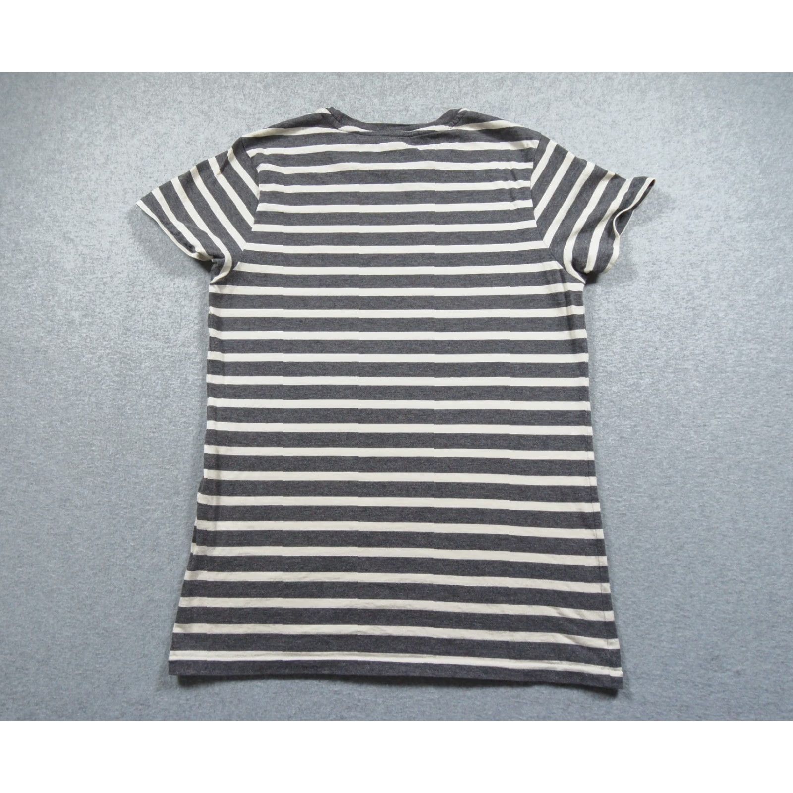 Polo Ralph Lauren Ralph Lauren Sport Shirt Womens Large Gray Short Sleeve Crewneck Striped Ladies Shirt Size L / US 10 / IT 46 - 4 Thumbnail
