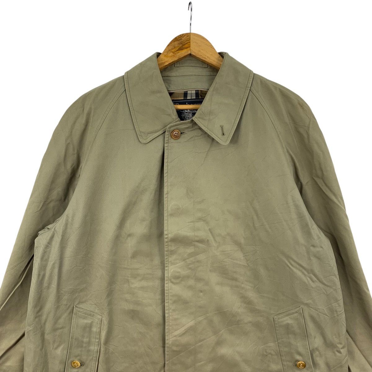 Burberry Vintage 90s BURBERRY'S LONDON Beige Trench Coat Parka Size US XL / EU 56 / 4 - 4 Thumbnail