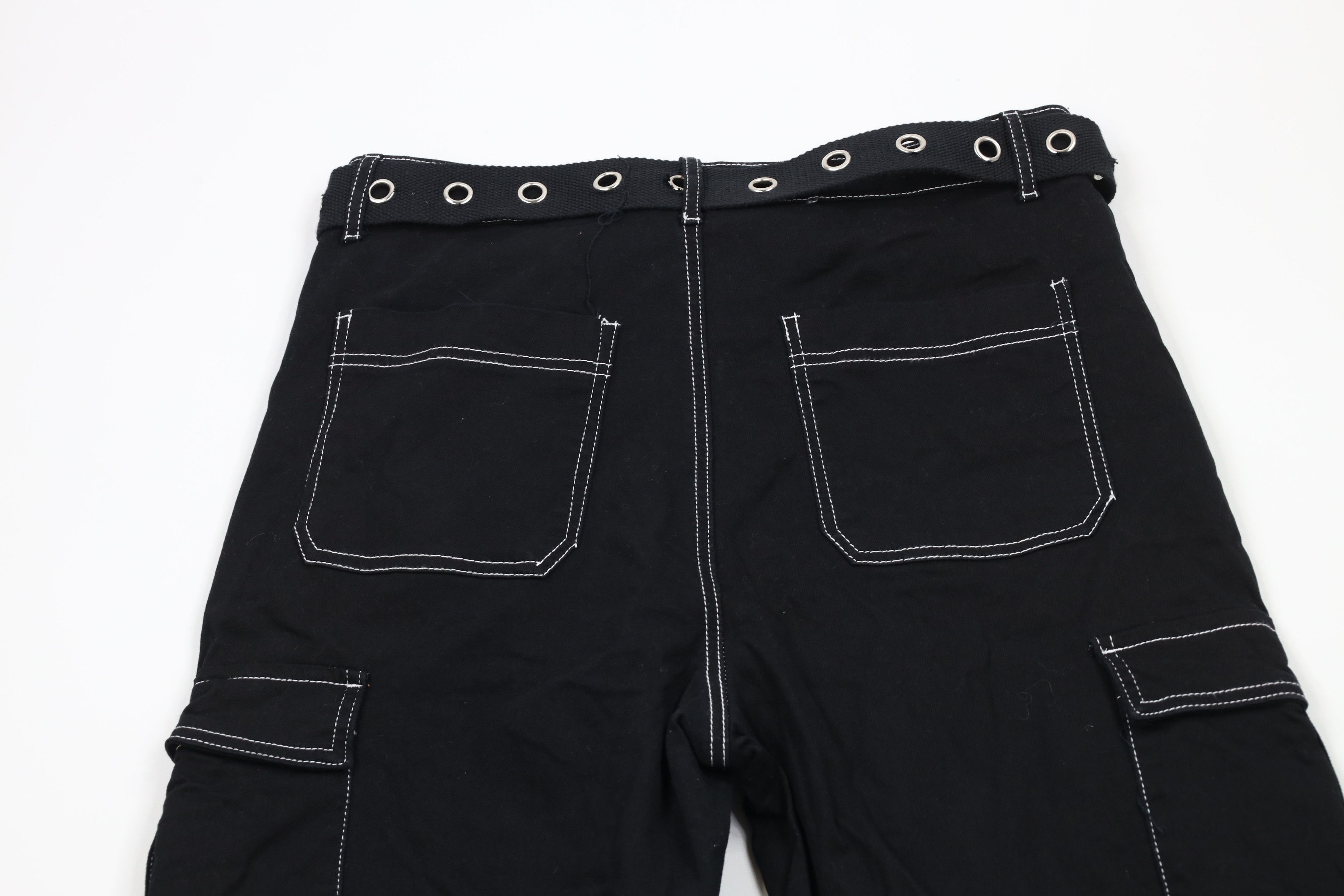 Vintage Vintage 90s Y2K Streetwear Goth Skater Wide Leg Cargo Jeans Size 32" / US 10 / IT 46 - 8 Thumbnail