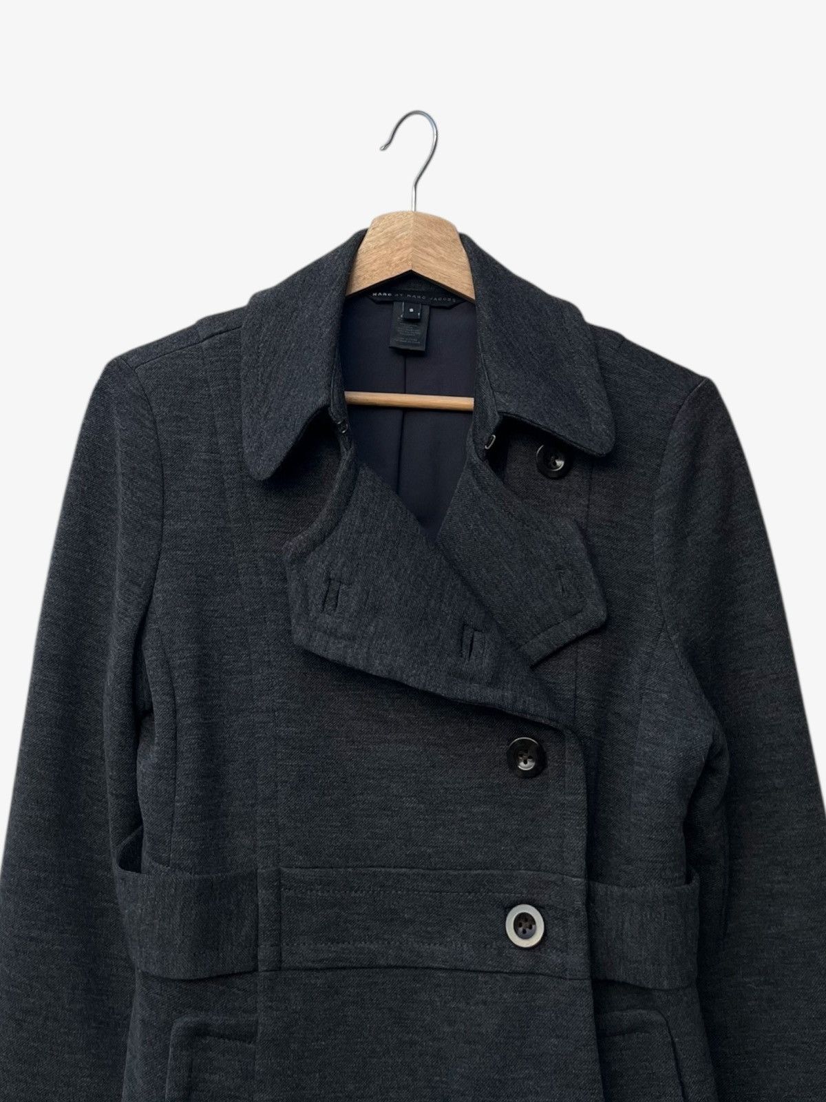 Marc by Marc Jacobs Marc by Marc Jacobs Fitted Double-Breasted Wool Blend Jacket Size S / US 4 / IT 40 - 7 Thumbnail