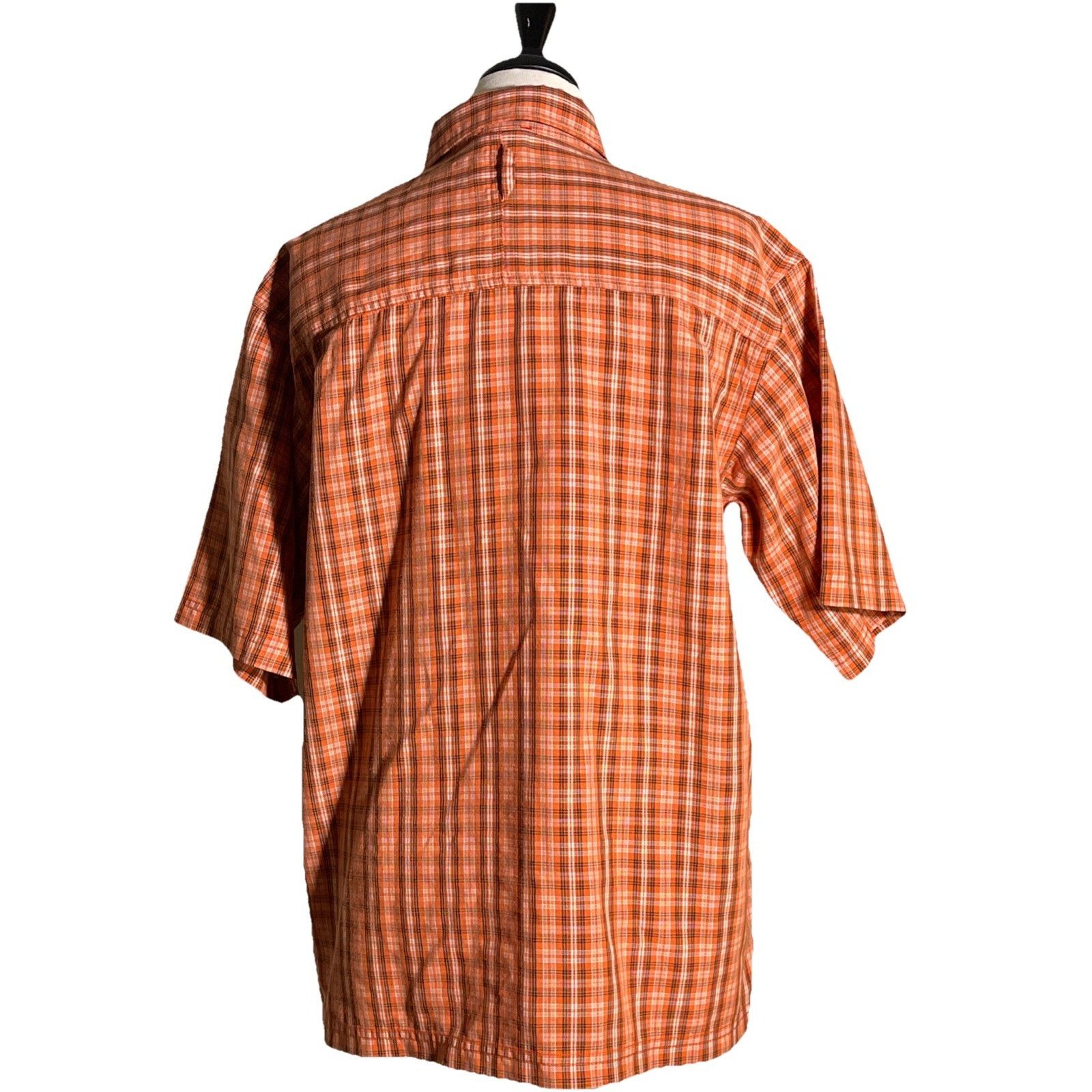 The North Face The North Face Orange Short Sleeve Plaid Button Up Medium Size US M / EU 48-50 / 2 - 3 Thumbnail