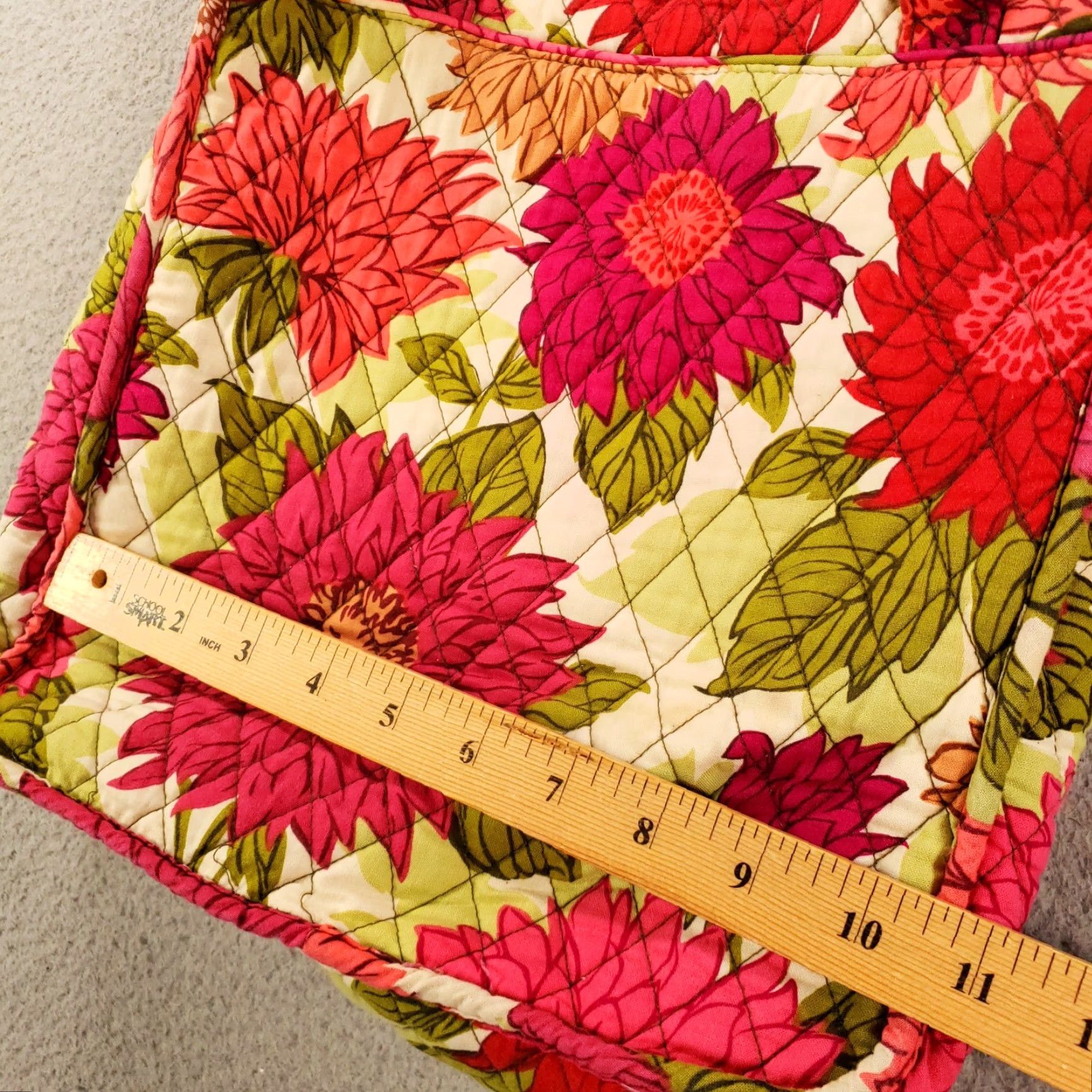 Vera Bradley Vera Bradley Purse Womens Handbag Cosmetic Travel Bag Multicolor Floral Quilted Top Handle Bag Medium Size ONE SIZE - 5 Thumbnail