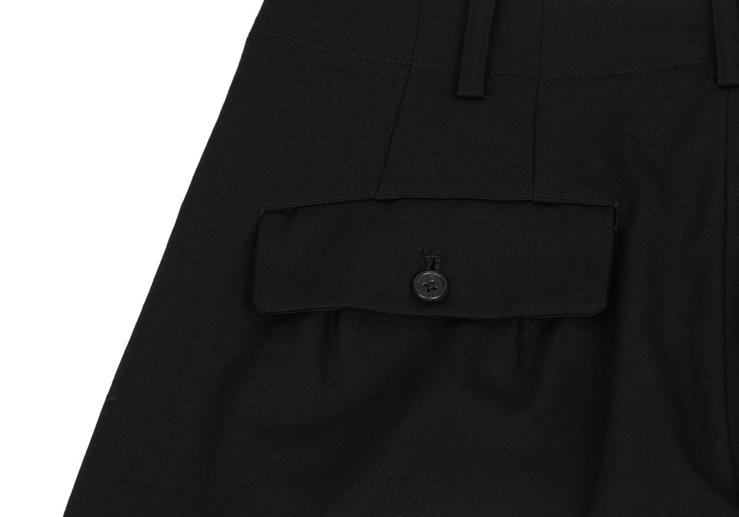 Yohji Yamamoto Yohji Yamamoto Black Wool Gabardine Pants Size US 30 / EU 46 - 16 Thumbnail