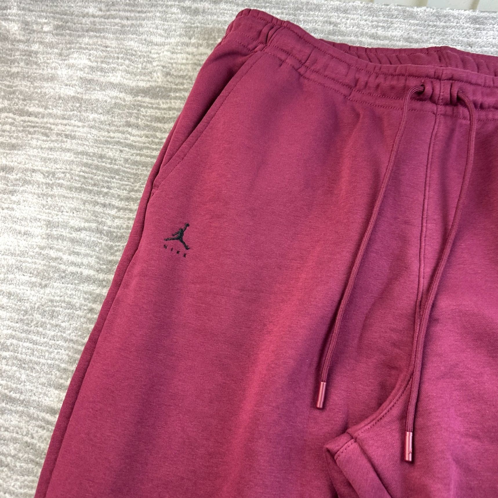 Jordan Brand Jordan Sweatpants Mens XL Red Jumpman Fleece Pants Size US 36 / EU 52 - 3 Thumbnail