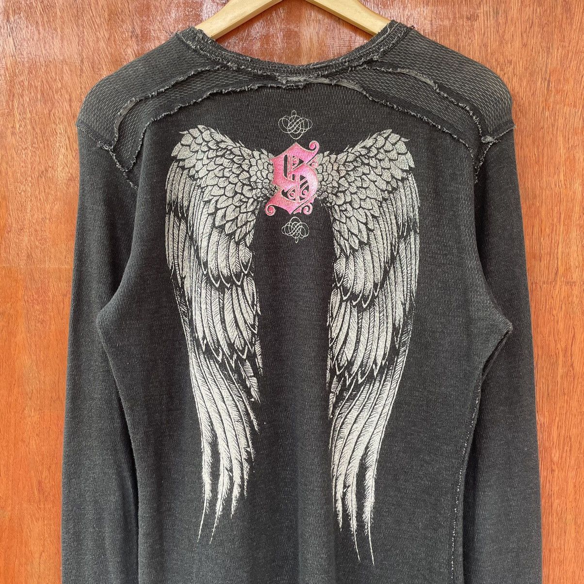 Affliction Vintage Y2K Affliction Tattoo Reversible Tee Shirt Size US XL / EU 56 / 4 - 6 Thumbnail