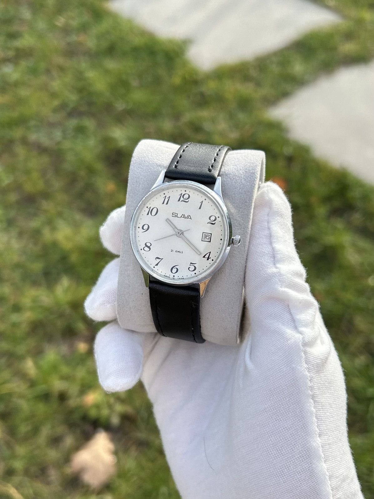 Vintage Vintage Watch Slava Made in USSR Soviet Mechanical 1980s Size ONE SIZE - 3 Thumbnail
