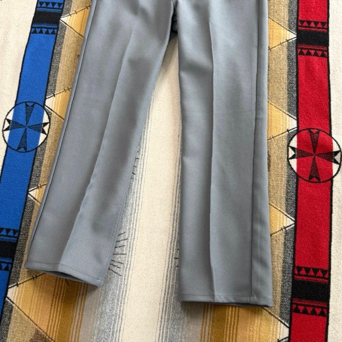 Levi's VINTAGE Levi's 517 Trousers Bootcut Grey Mens 33x29 Button Zip Pants 90s 80s Dress Workwear Casual Wedding Size US 33 - 6 Thumbnail