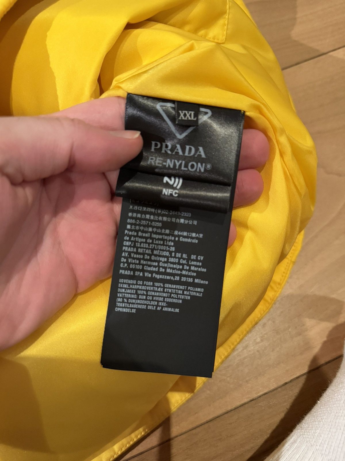 Prada Prada Down Logo Vest Yellow Size US XXL / EU 58 / 5 - 4 Thumbnail