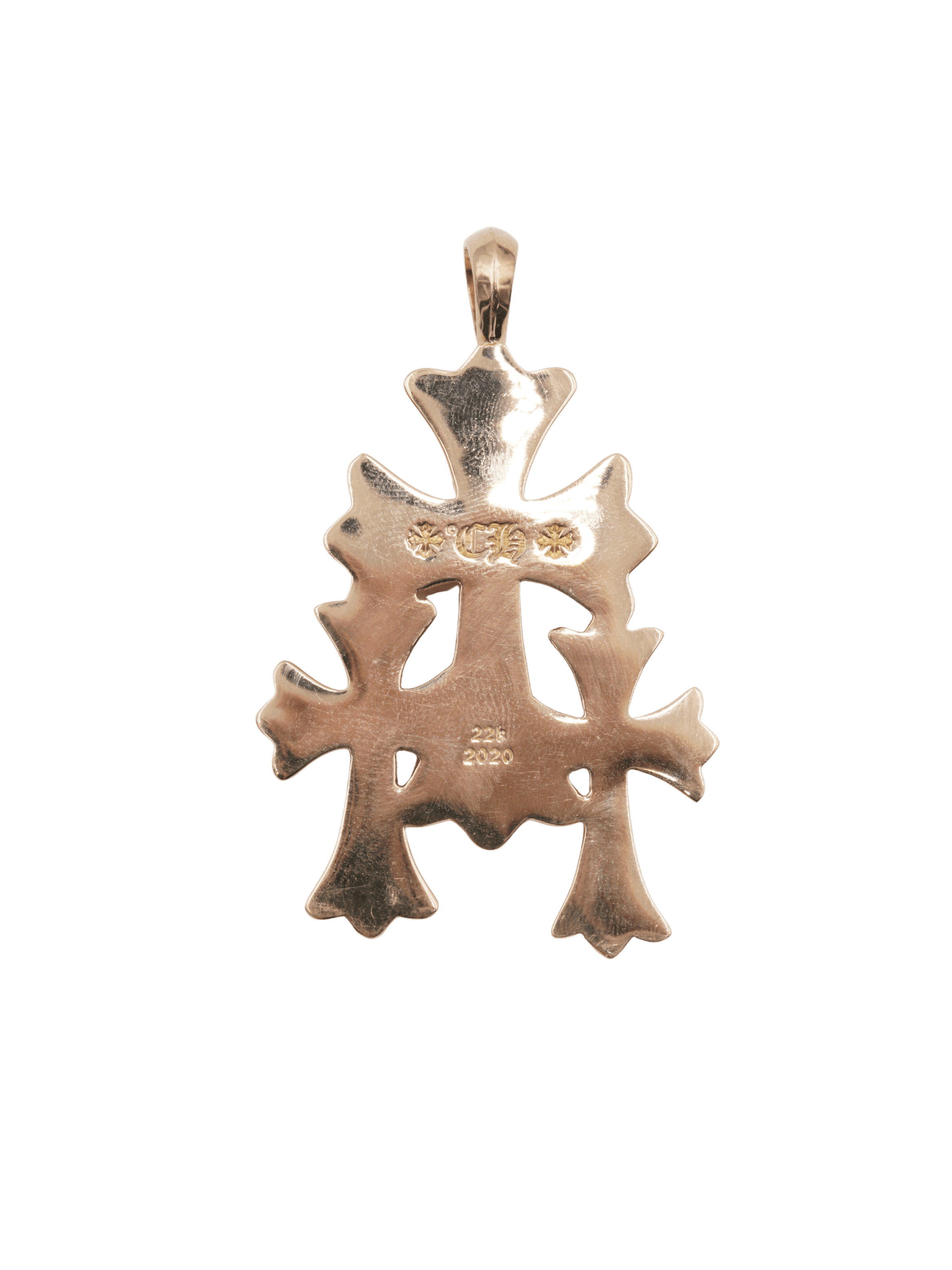 Chrome Hearts Chrome Hearts 22k Emerald Triple Cross Pendant Size ONE SIZE - 2 Thumbnail