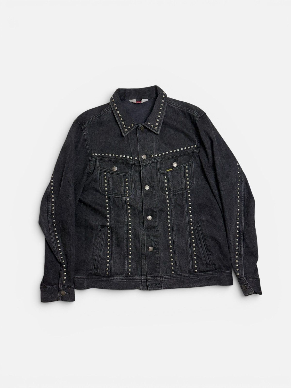 Supreme Supreme 666 Denim Trucker Jacket Brown SS17 Large | Grailed