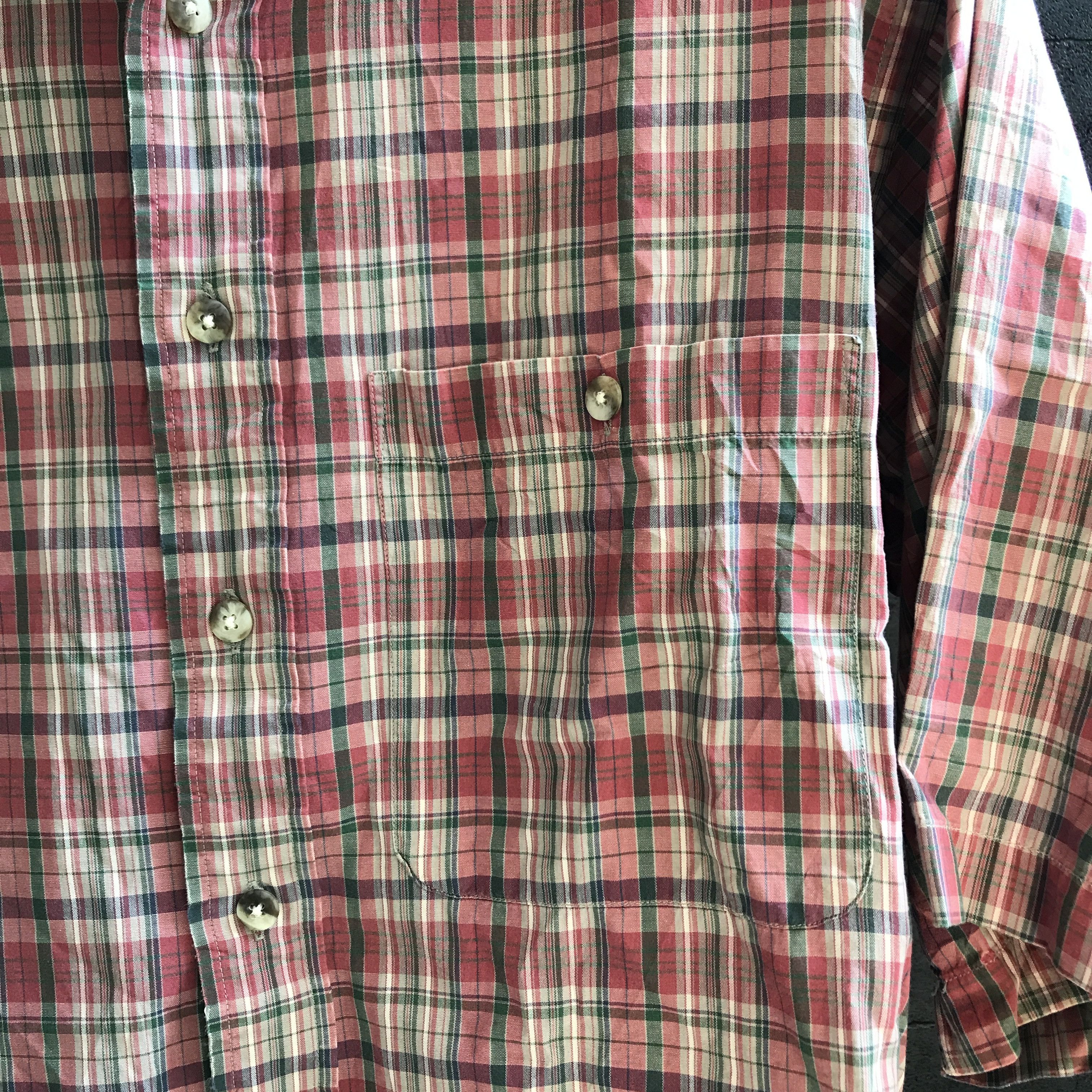 Burberry Burberry Short Sleeve Button Red Size US M / EU 48-50 / 2 - 2 Thumbnail