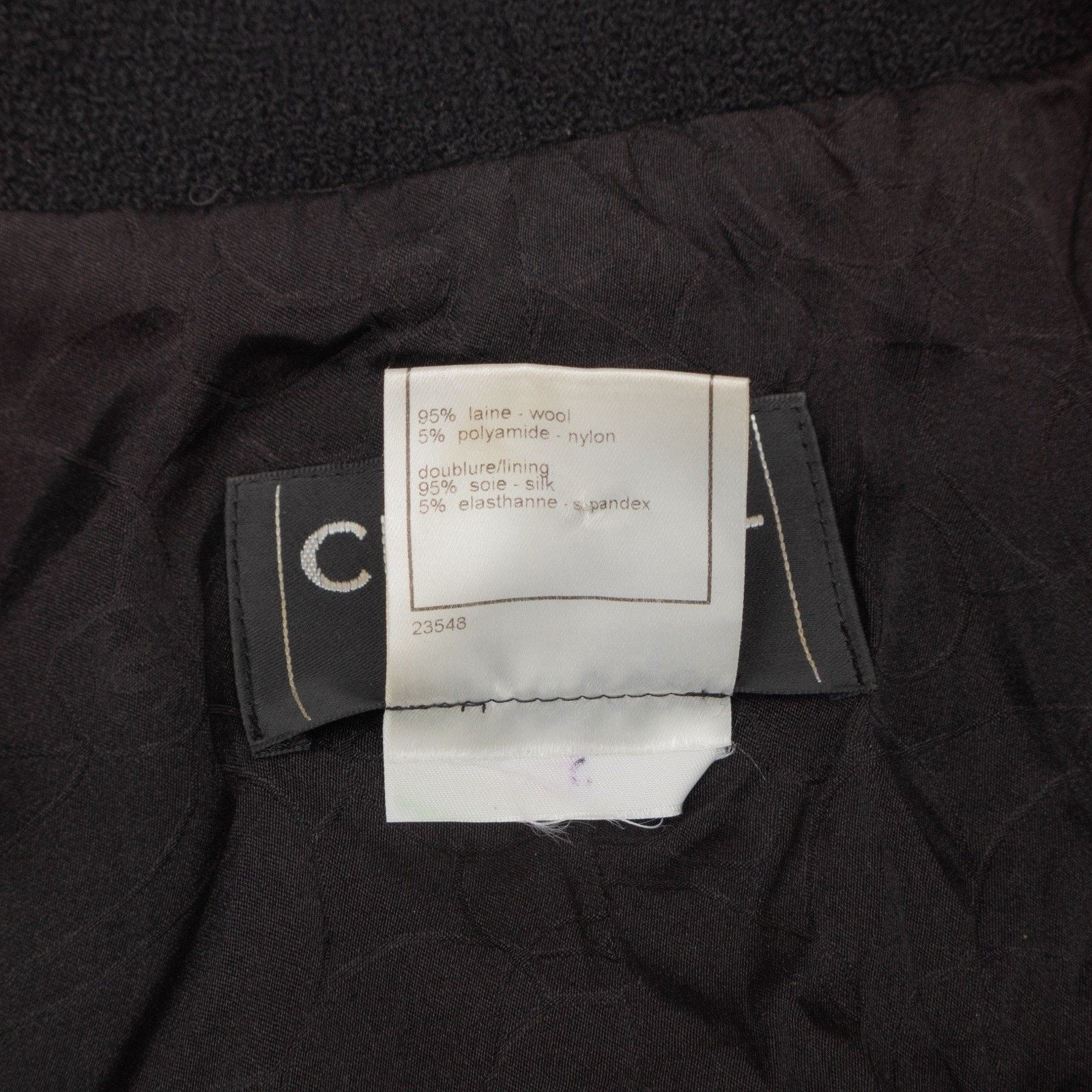Chanel CHANEL Cropped Bouclé Camélia Double Breasted Wool Jacket Size L / US 10 / IT 46 - 11 Thumbnail
