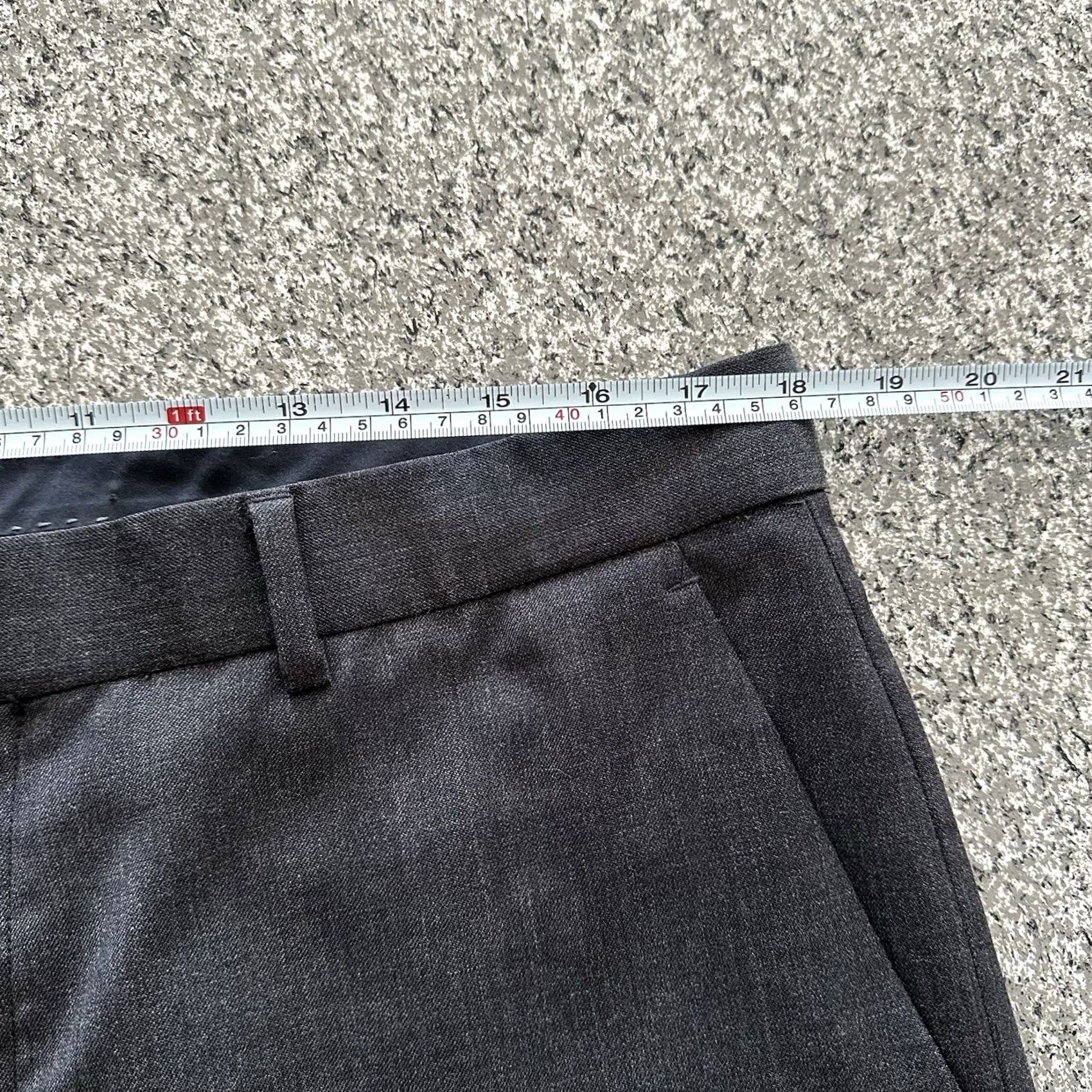 J.Crew J.CREW Wool Dress Pants Slim Fit Trousers Gray Mens Size 36 x 33 Flat Front Dress Pants Size US 36 / EU 52 - 6 Thumbnail