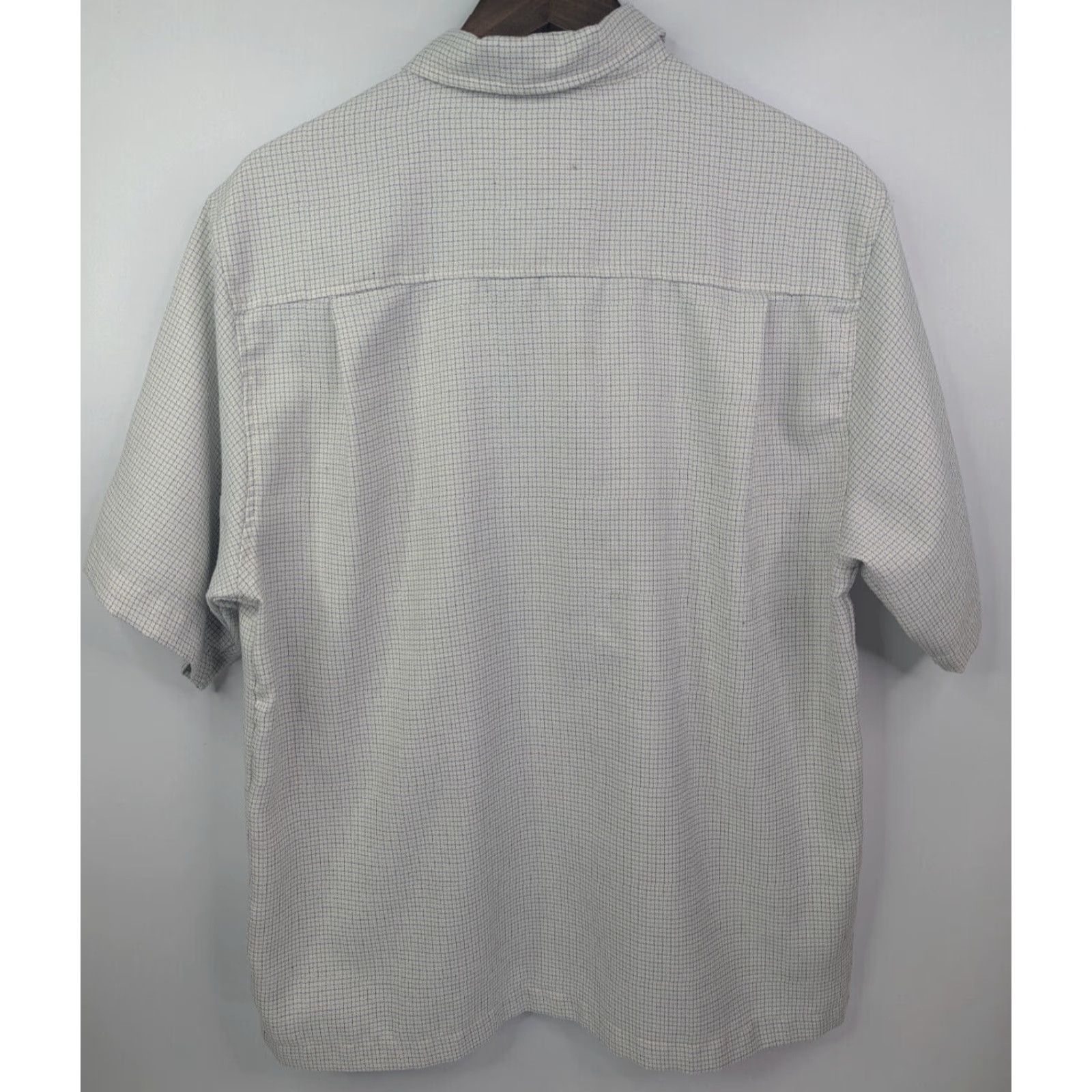 Quiksilver Quiksilver Shirt White M Short Sleeve Button Check Cotton Skating Surfing Y2K Mens Size US 31 - 3 Thumbnail